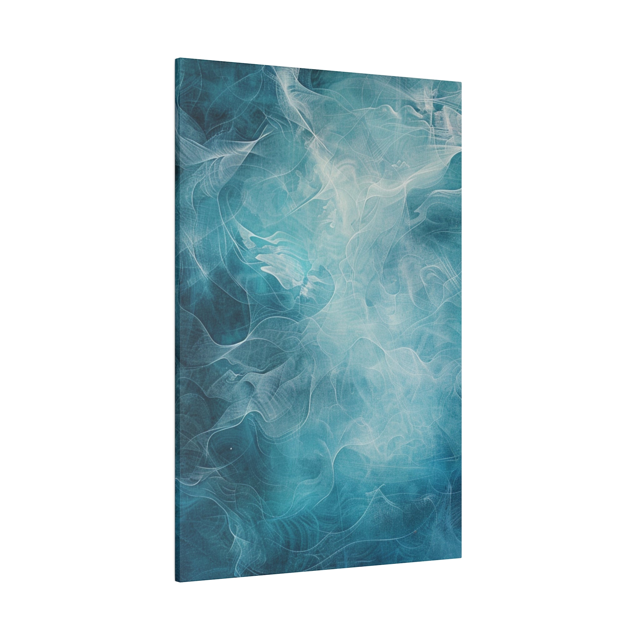 "Whispering Waves" - Abstract Canvas Wall Art