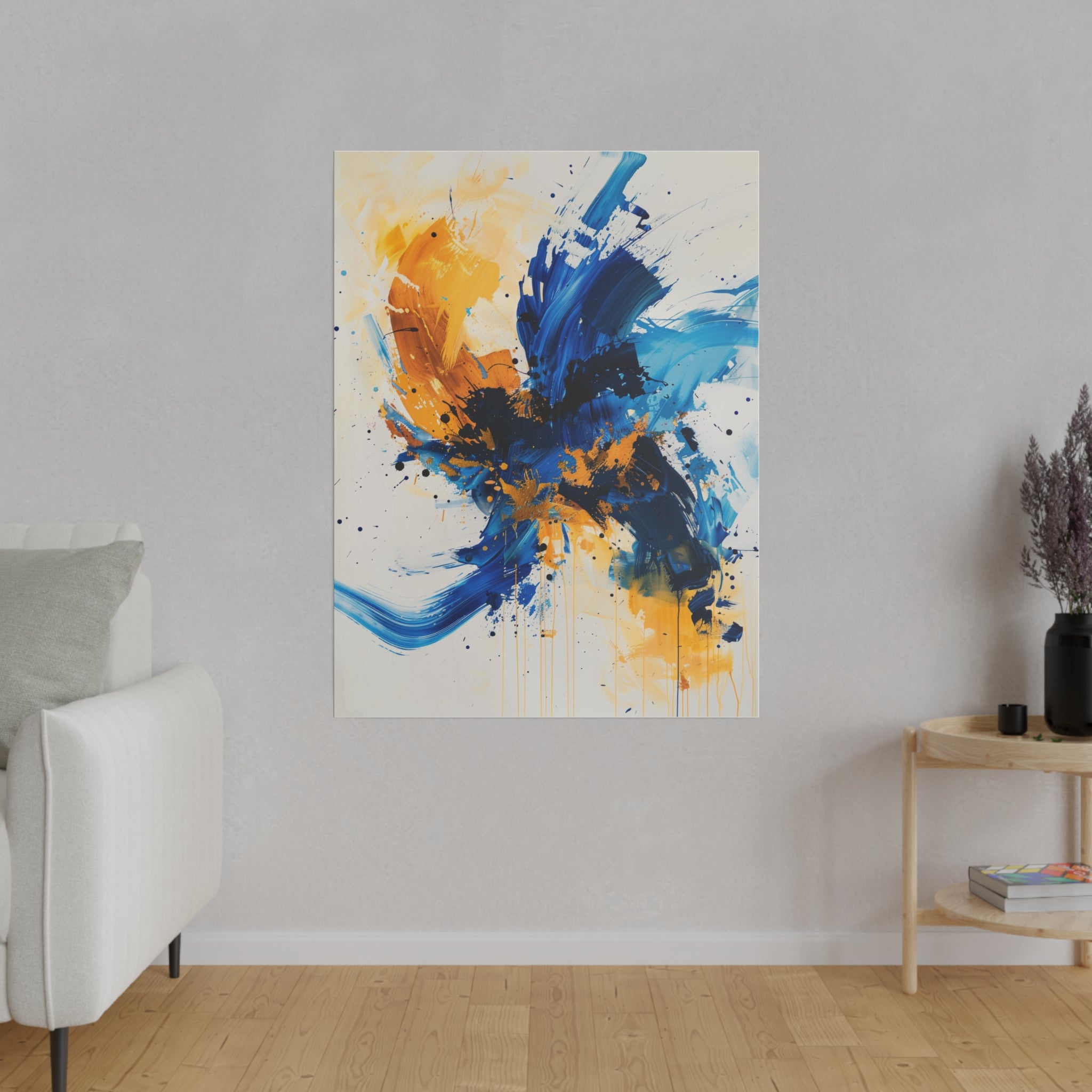 "Vibrant Flux" - Abstract Canvas Wall Art