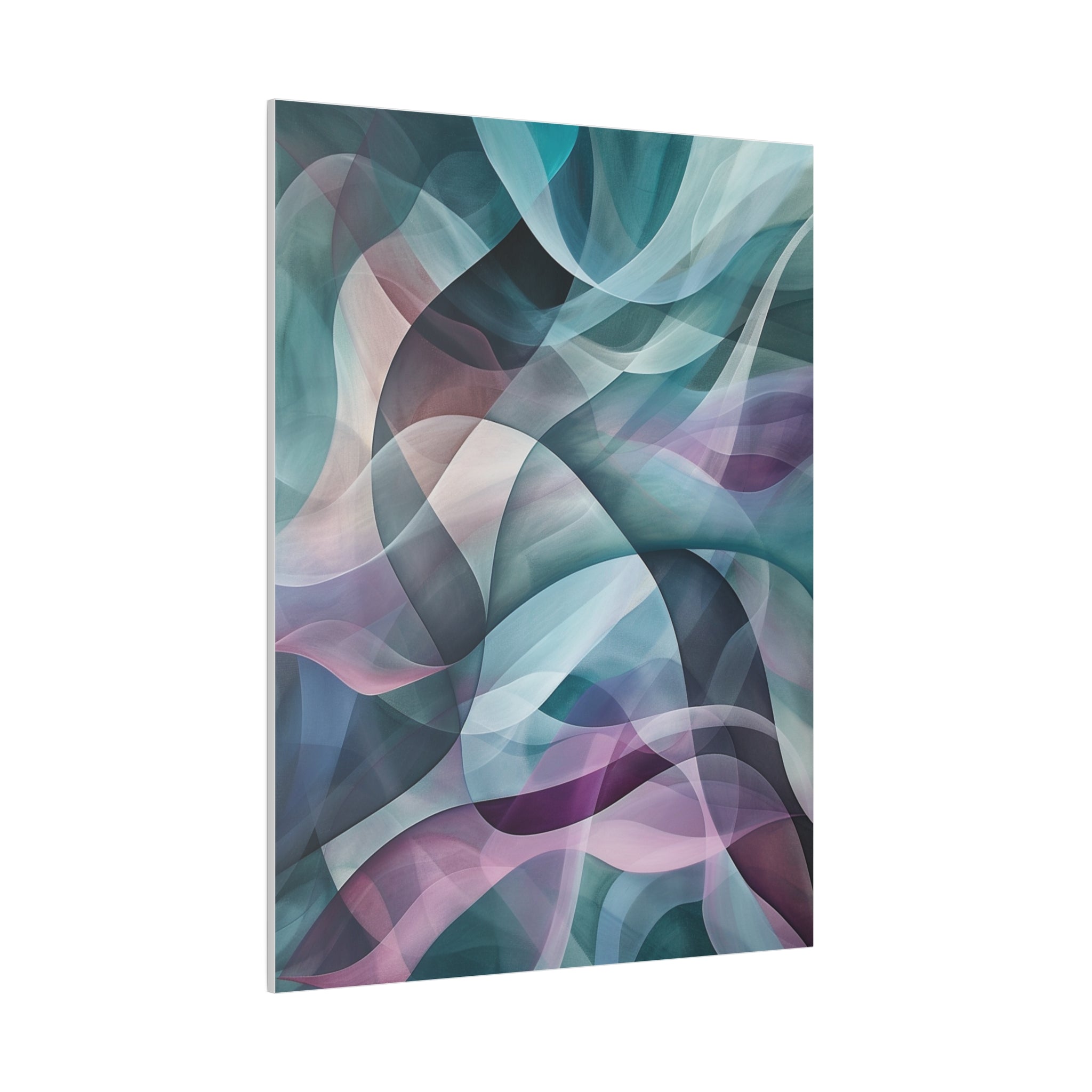 "Curvilinear Dreamscape" - Abstract Canvas Wall Art