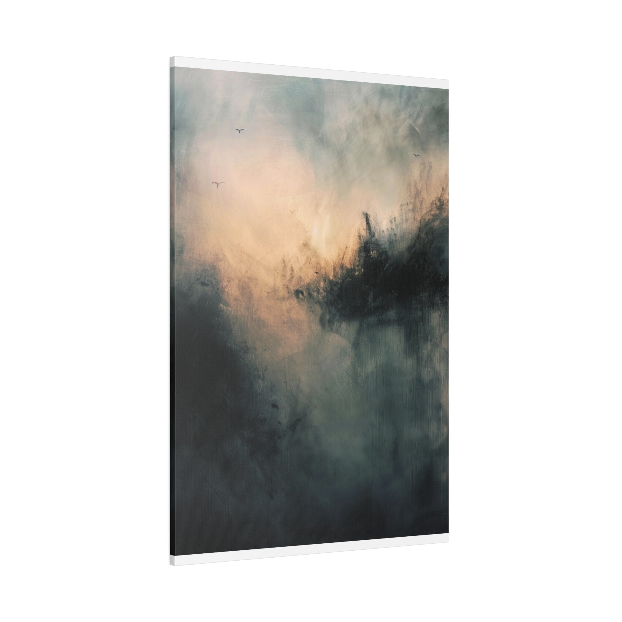 "Whispering Shadows" - Abstract Canvas Wall Art