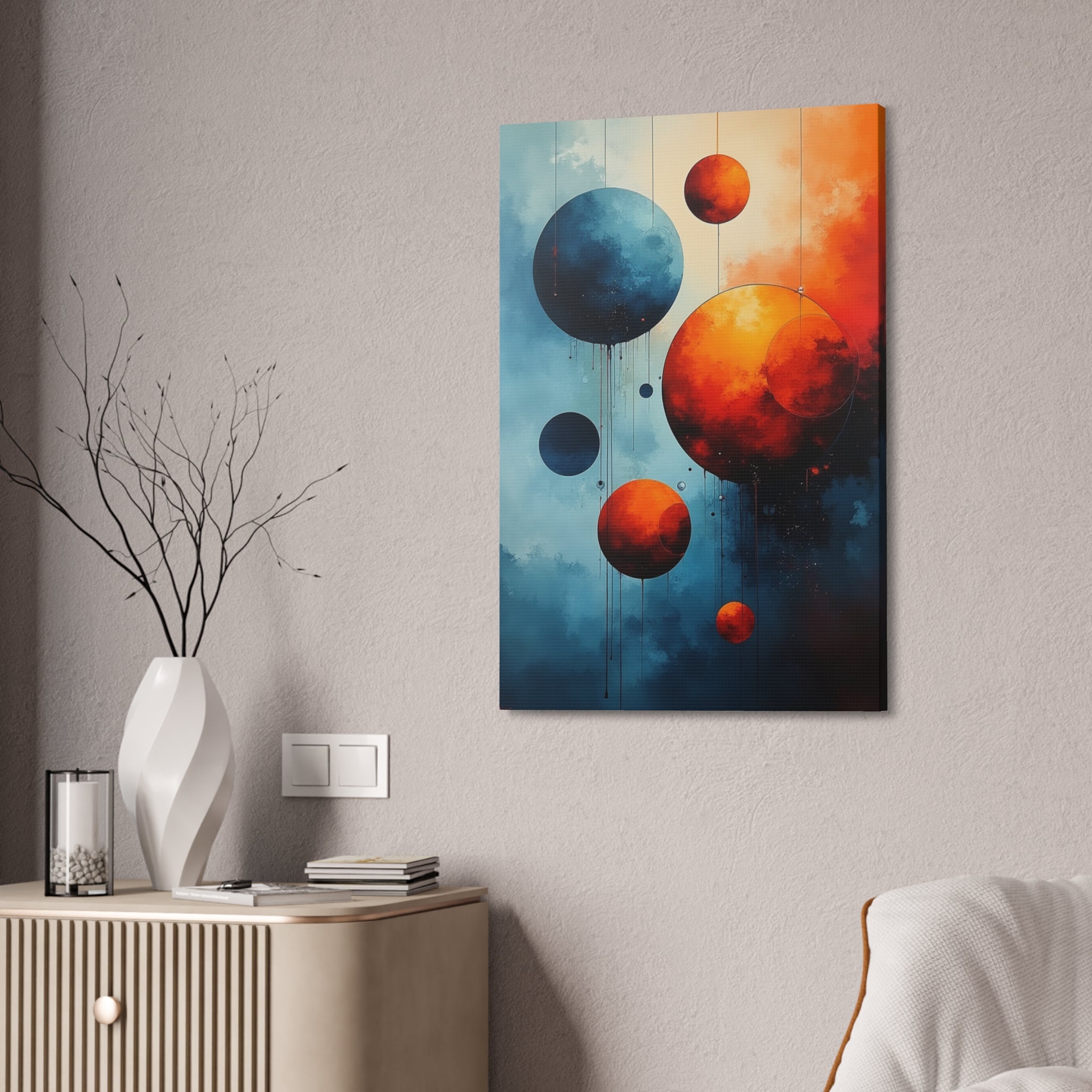 Celestial Whimsy - Abstract Canvas Wall Art