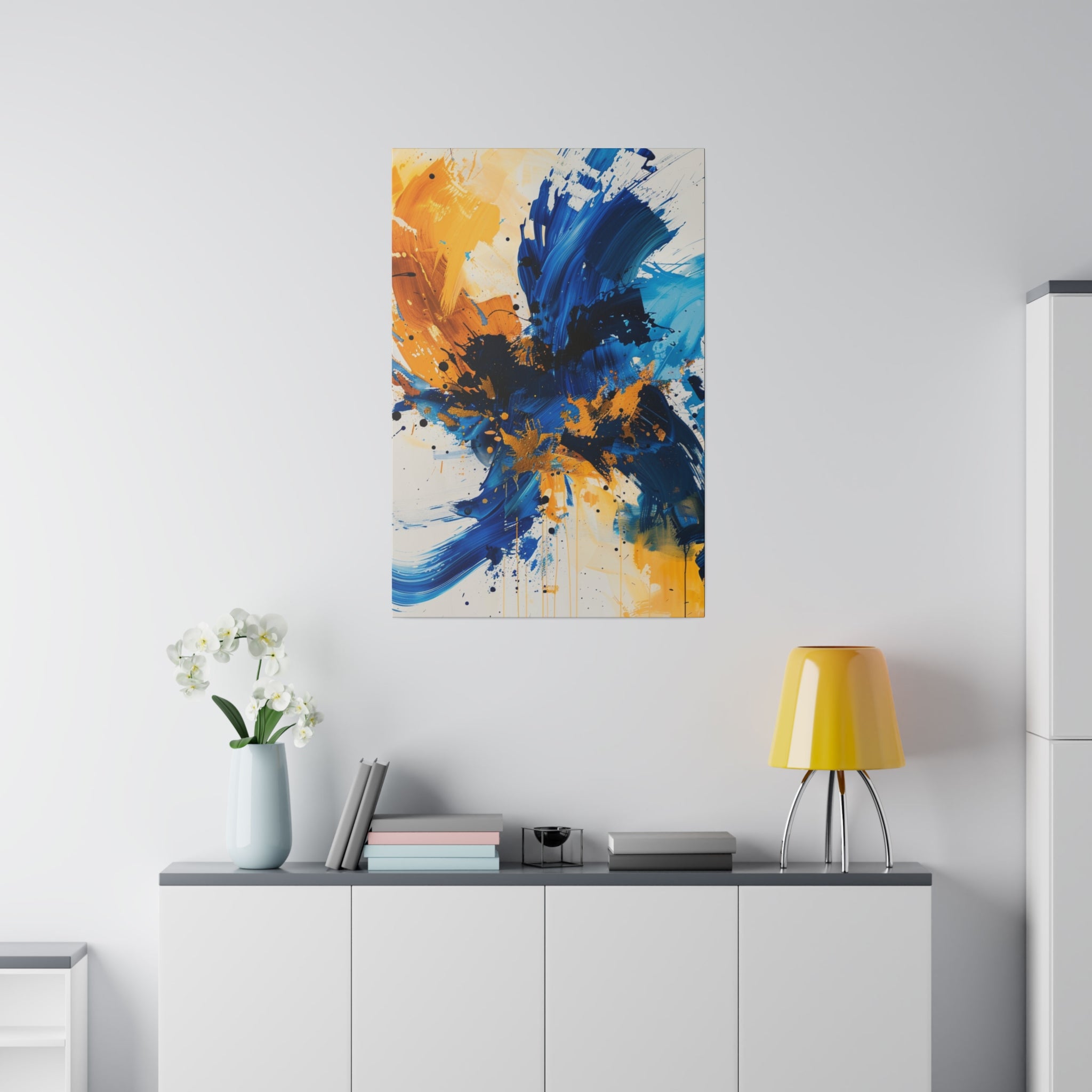 "Vibrant Flux" - Abstract Canvas Wall Art