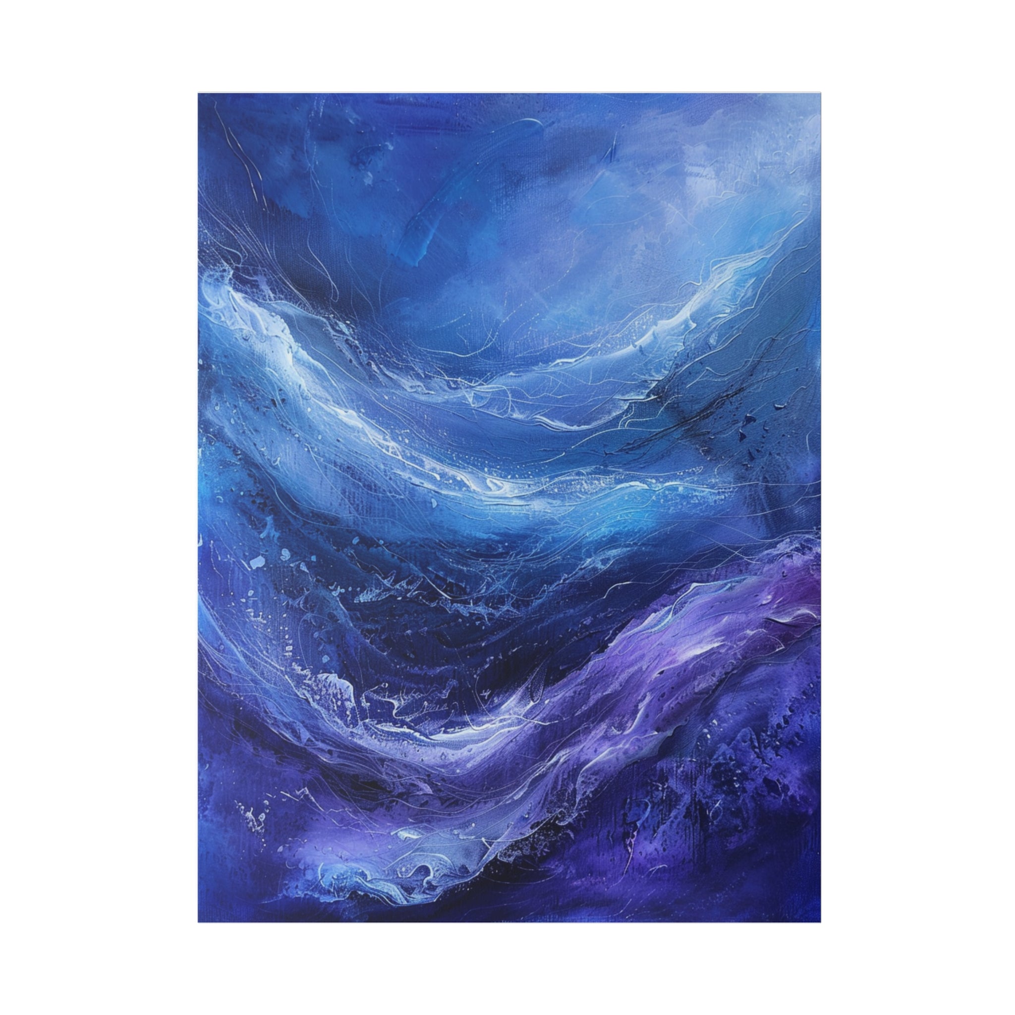 "Celestial Drift" - Abstract Canvas Wall Art