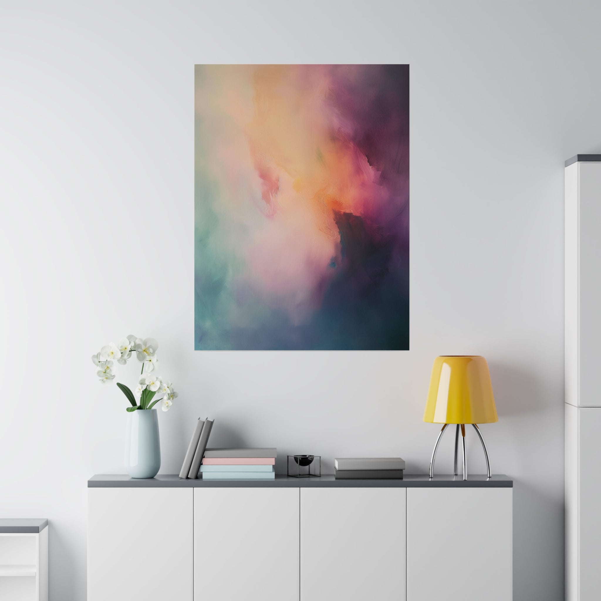 "Whispers of Luminara" - Abstract Canvas Wall Art