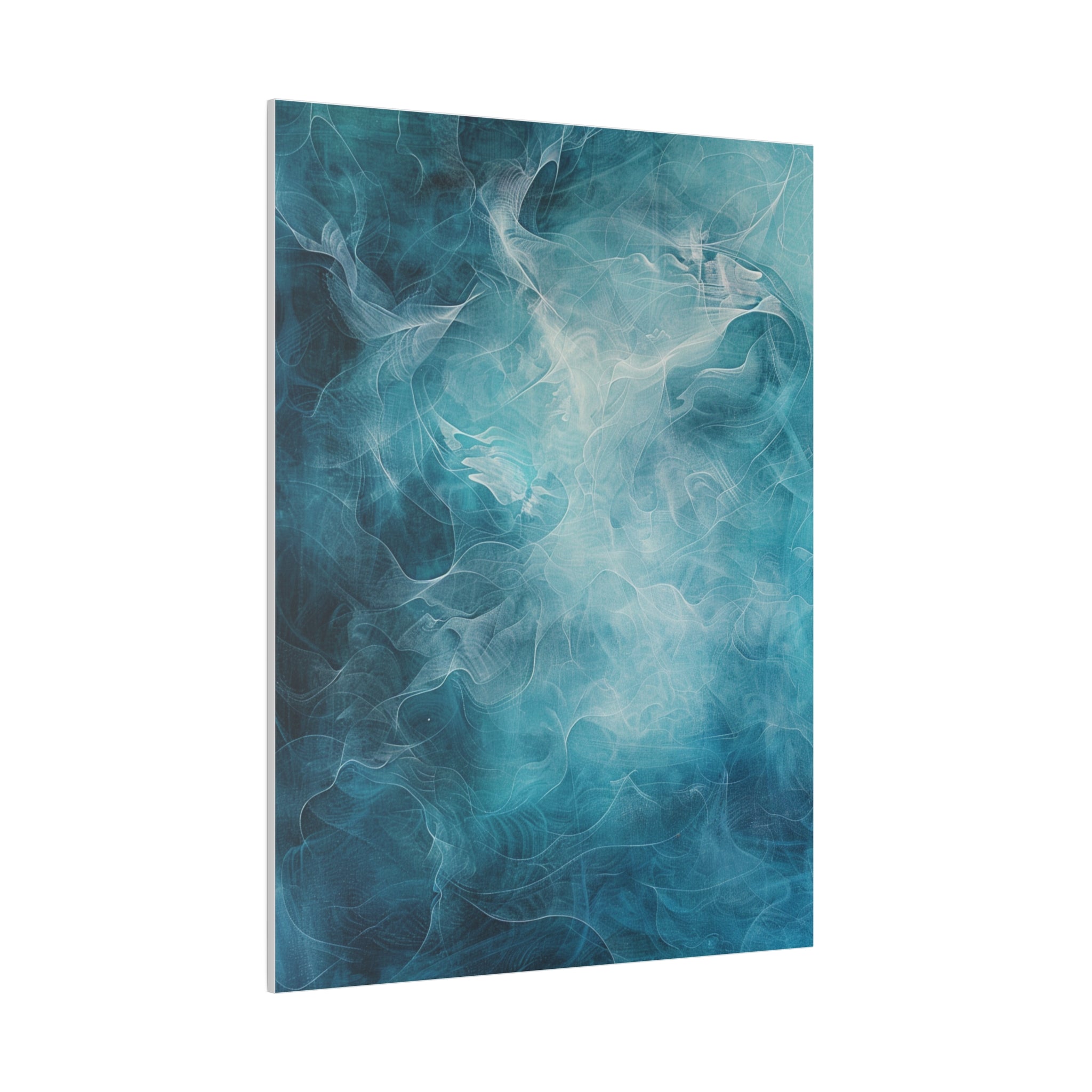 "Whispering Waves" - Abstract Canvas Wall Art