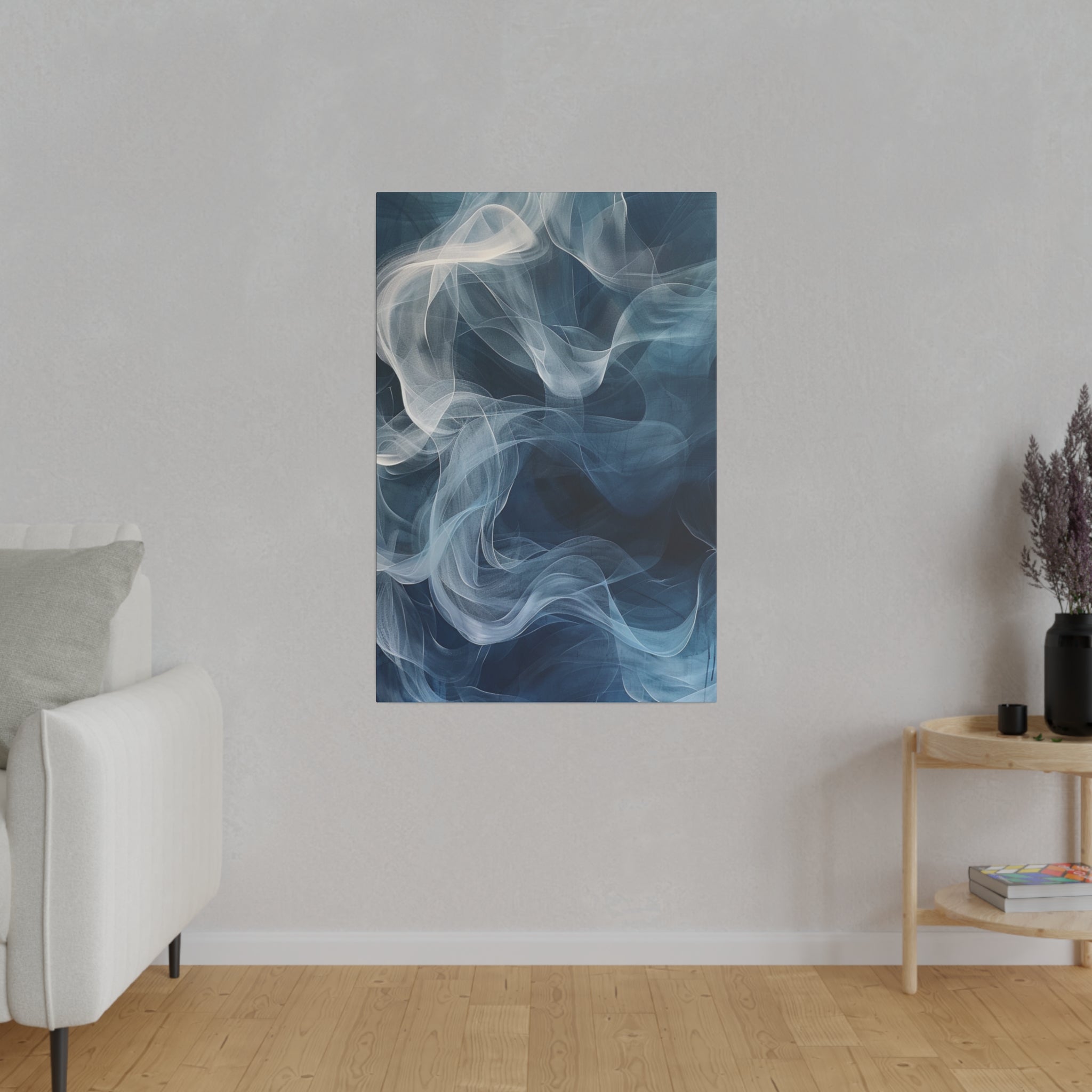 "Whispering Veil" - Abstract Canvas Wall Art