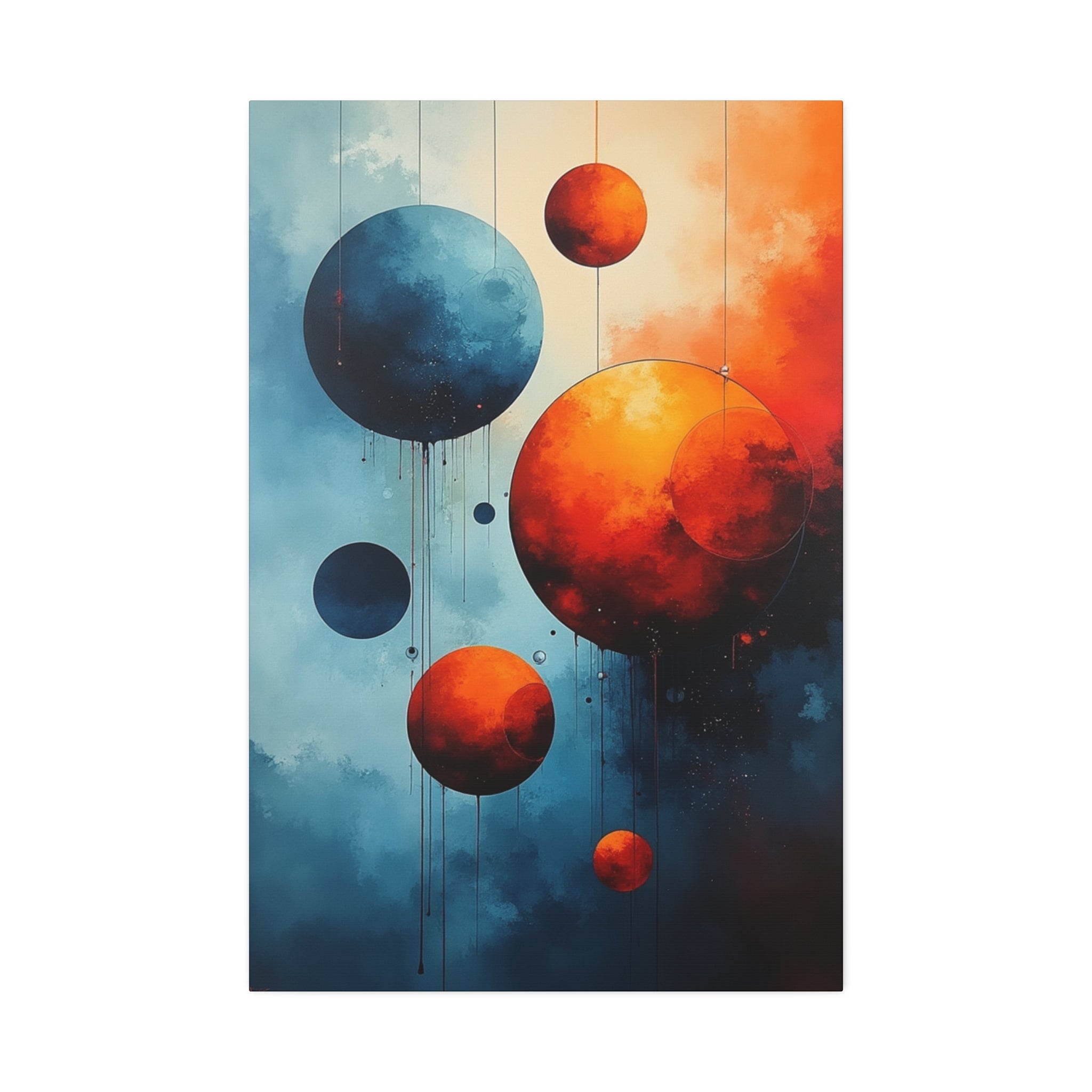 Celestial Whimsy - Abstract Canvas Wall Art