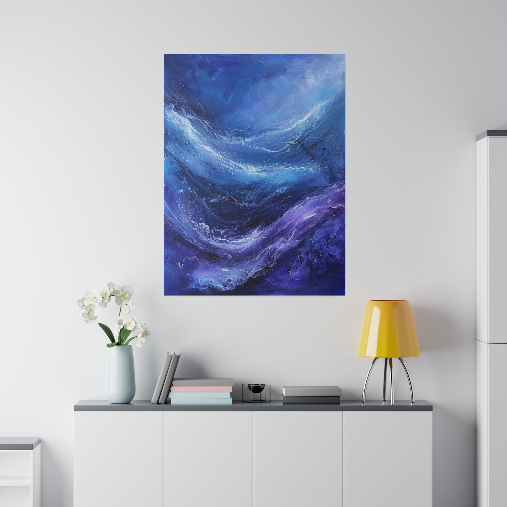 "Celestial Drift" - Abstract Canvas Wall Art