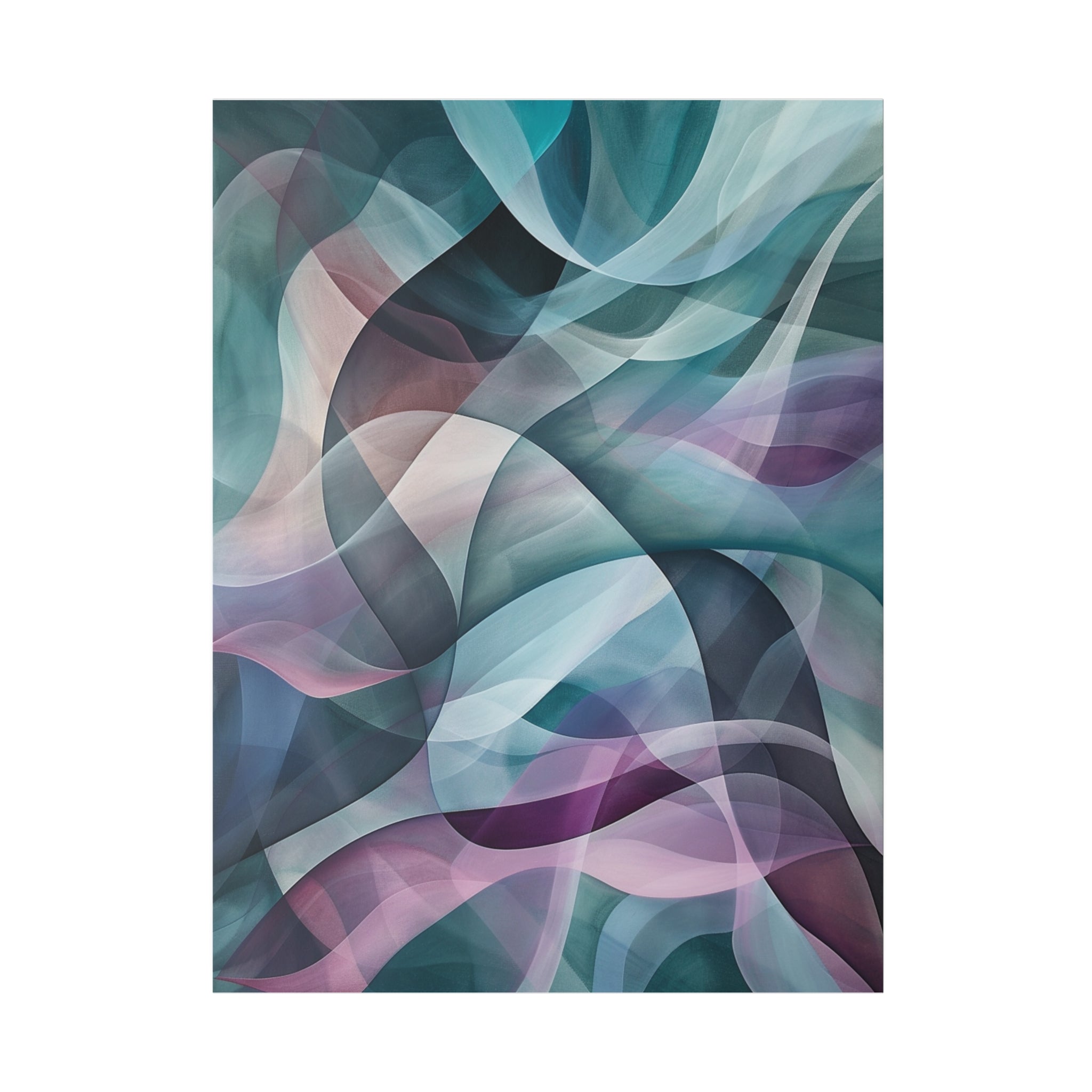 "Curvilinear Dreamscape" - Abstract Canvas Wall Art