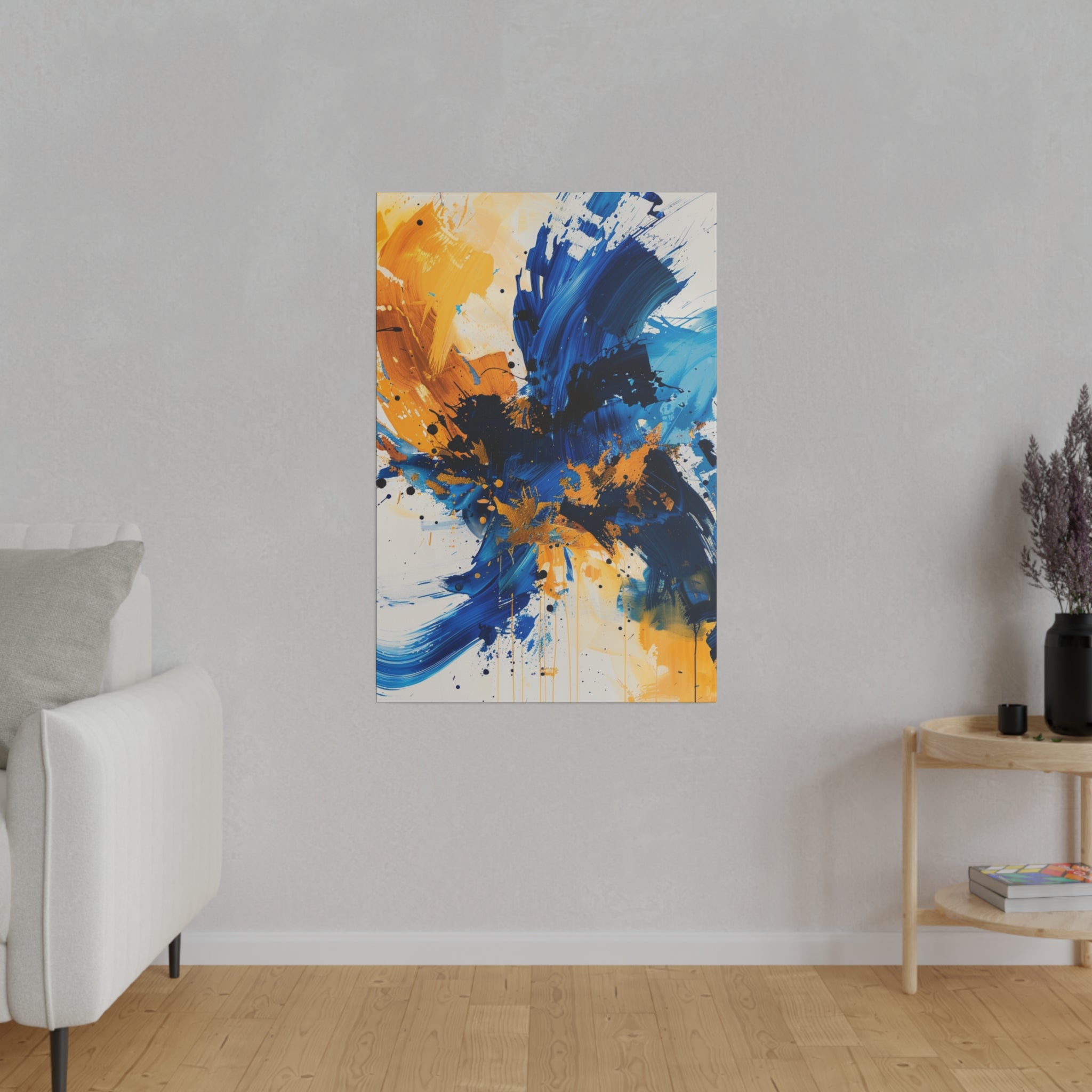 "Vibrant Flux" - Abstract Canvas Wall Art