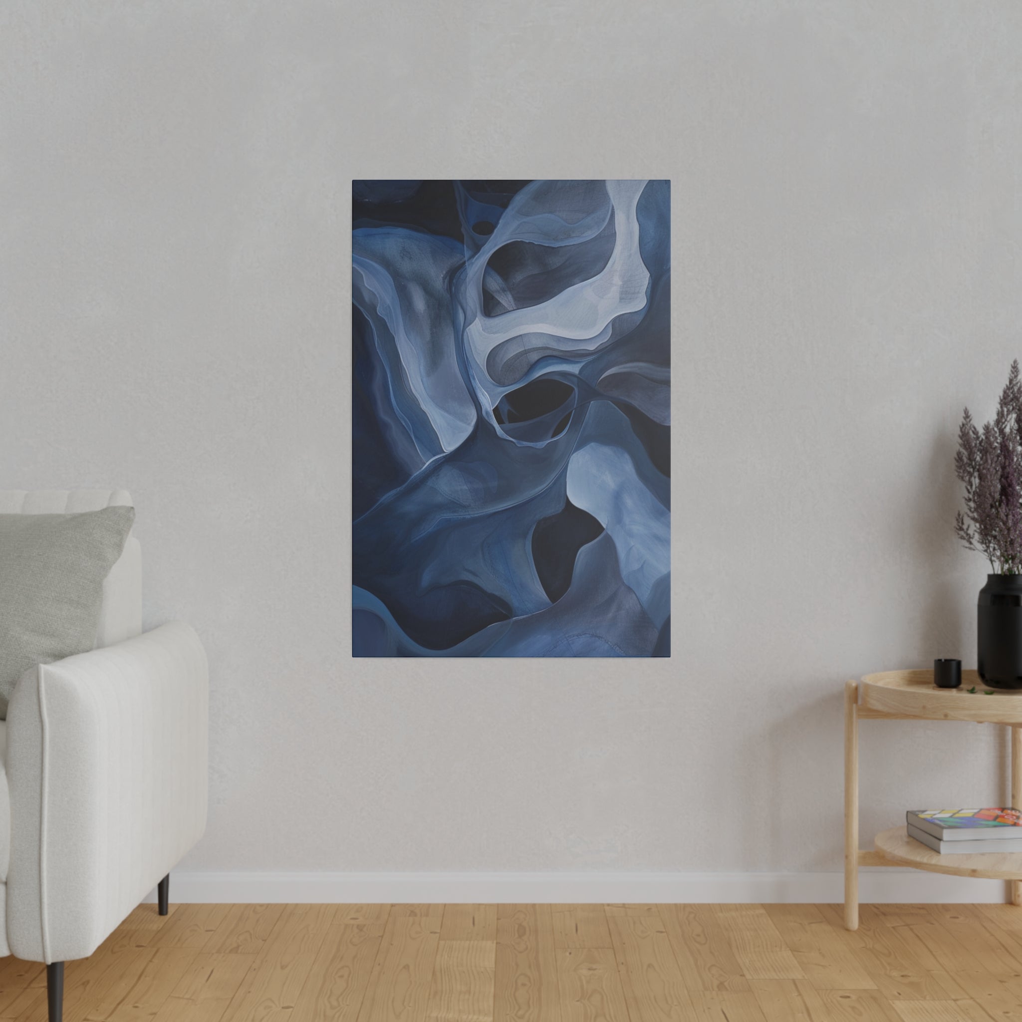 "Velvet Whirlscape" - Abstract Canvas Wall Art