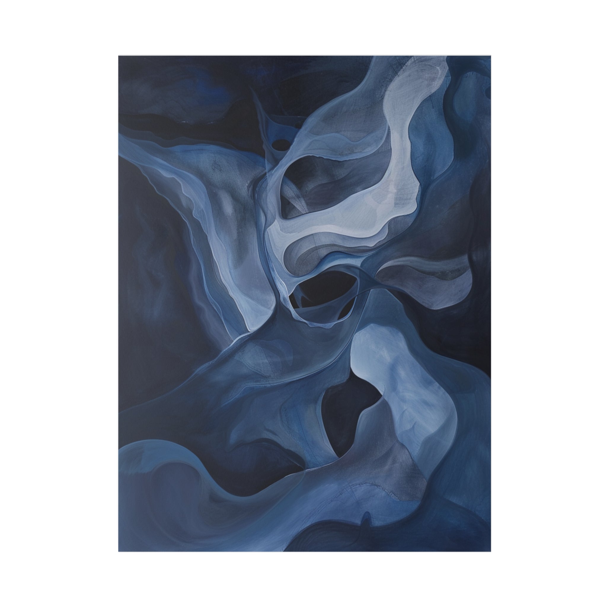 "Velvet Whirlscape" - Abstract Canvas Wall Art