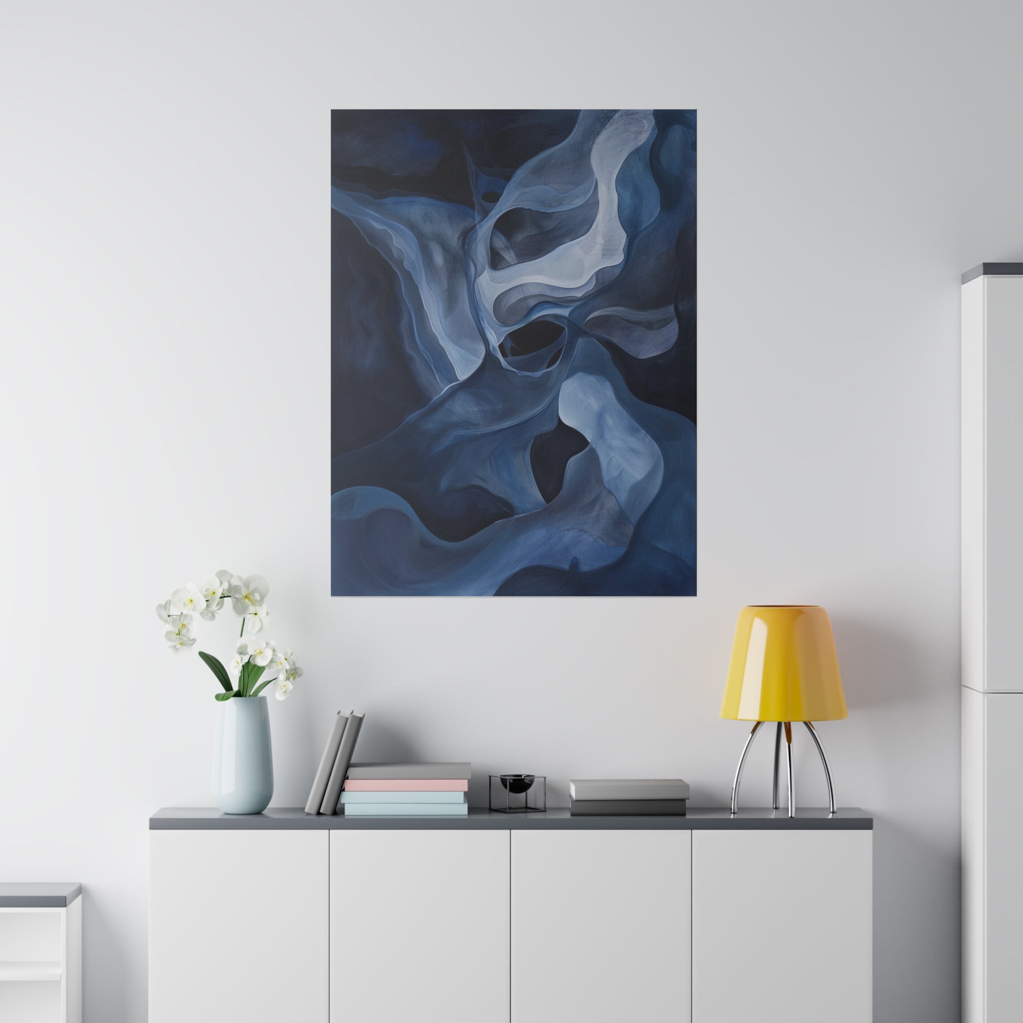 "Velvet Whirlscape" - Abstract Canvas Wall Art