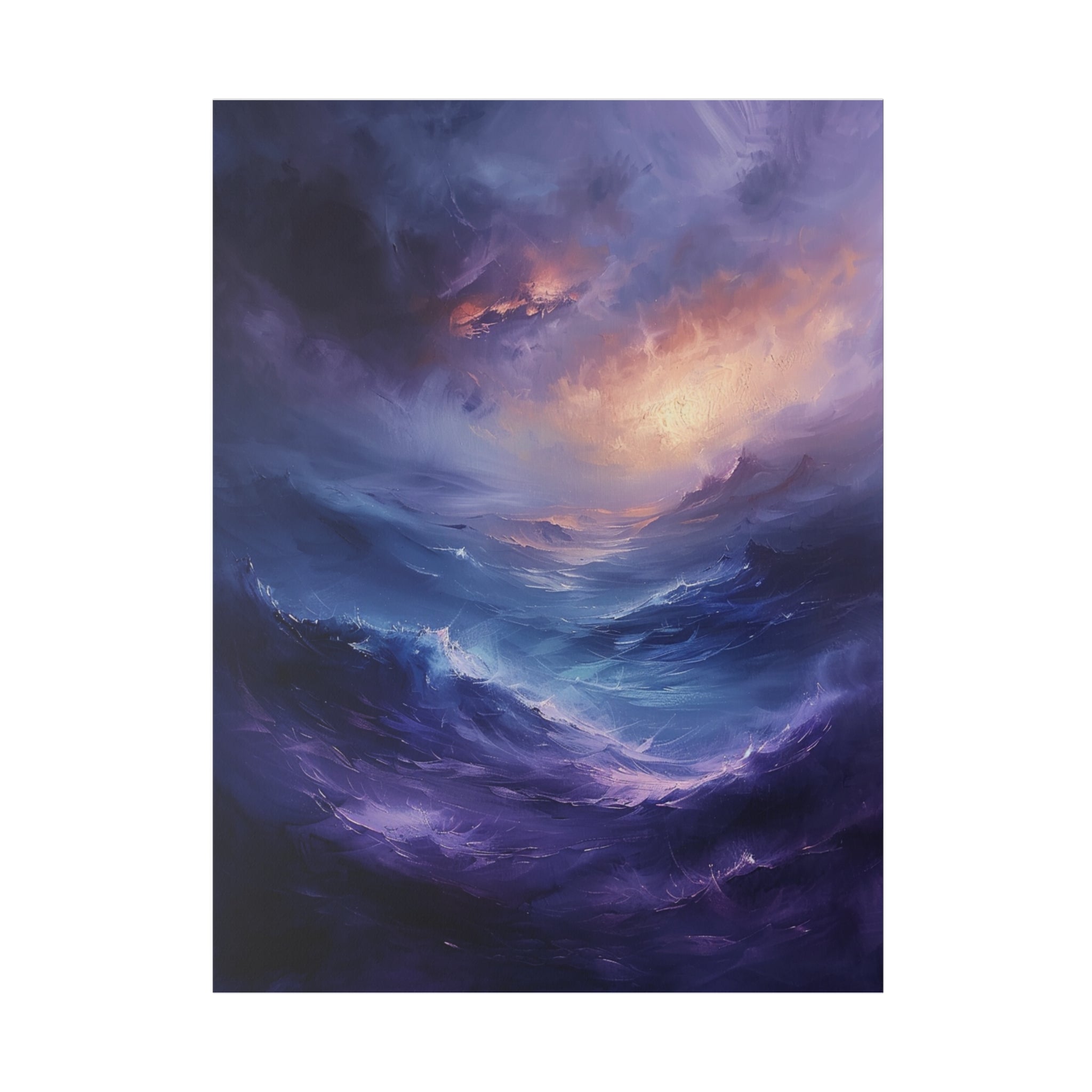 "Emotion Tidewave" - Abstract Canvas Wall Art