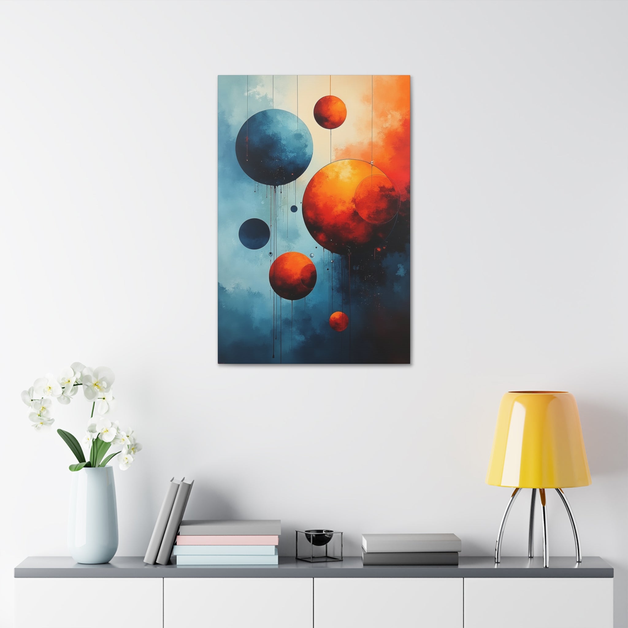 Celestial Whimsy - Abstract Canvas Wall Art