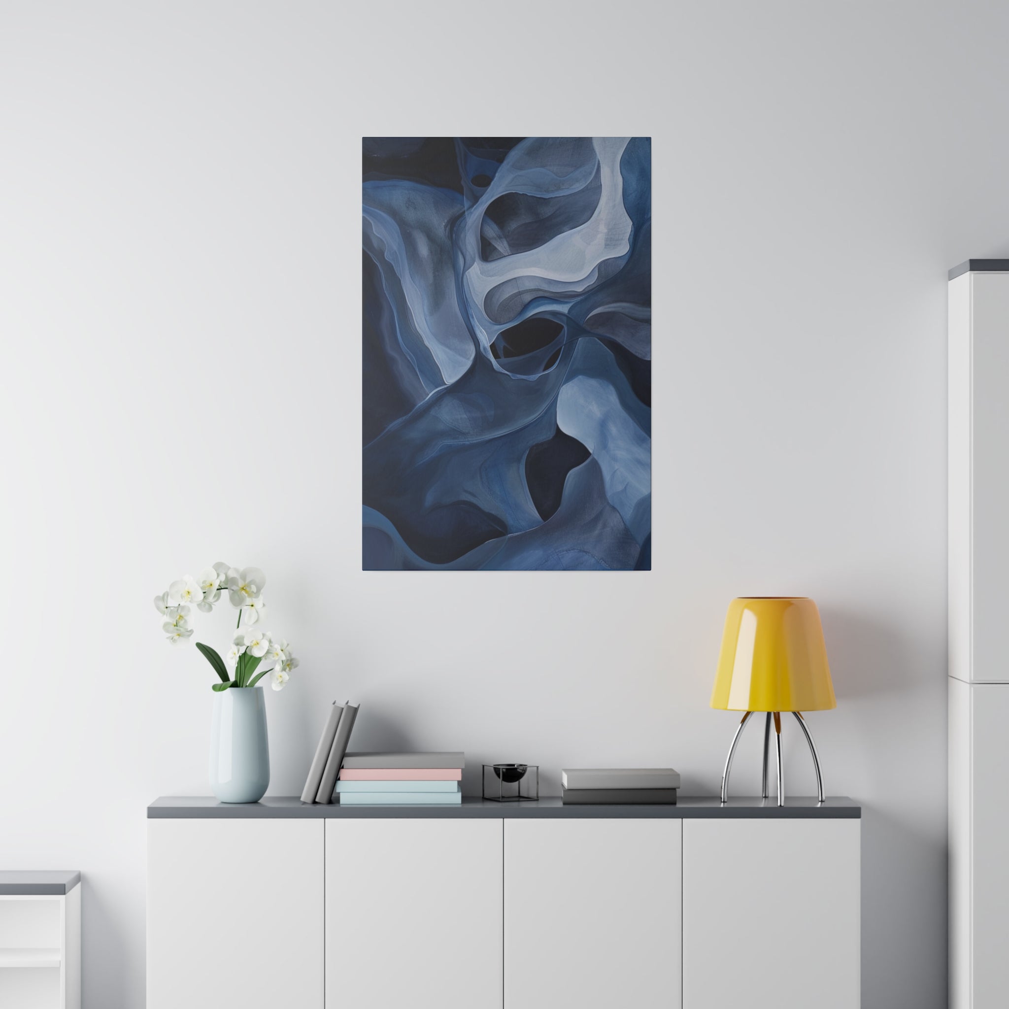 "Velvet Whirlscape" - Abstract Canvas Wall Art