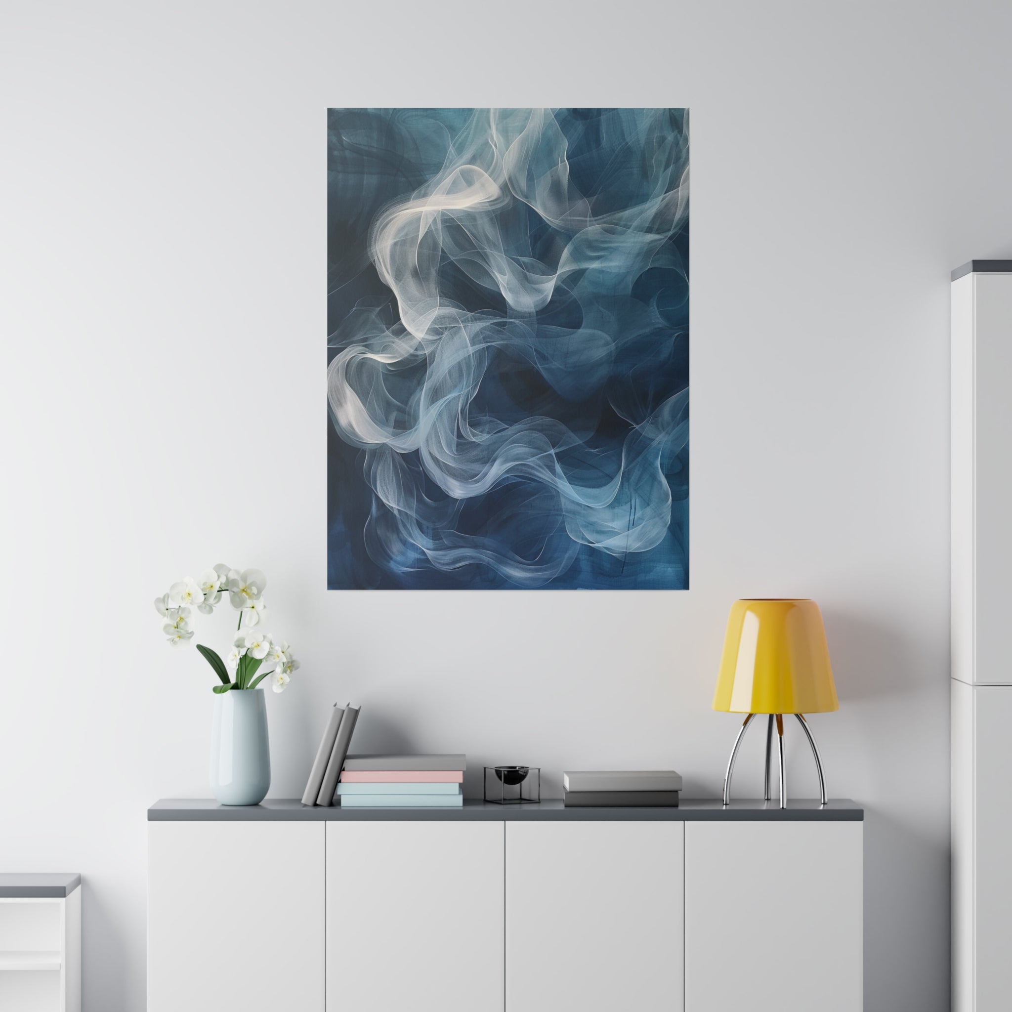 "Whispering Veil" - Abstract Canvas Wall Art