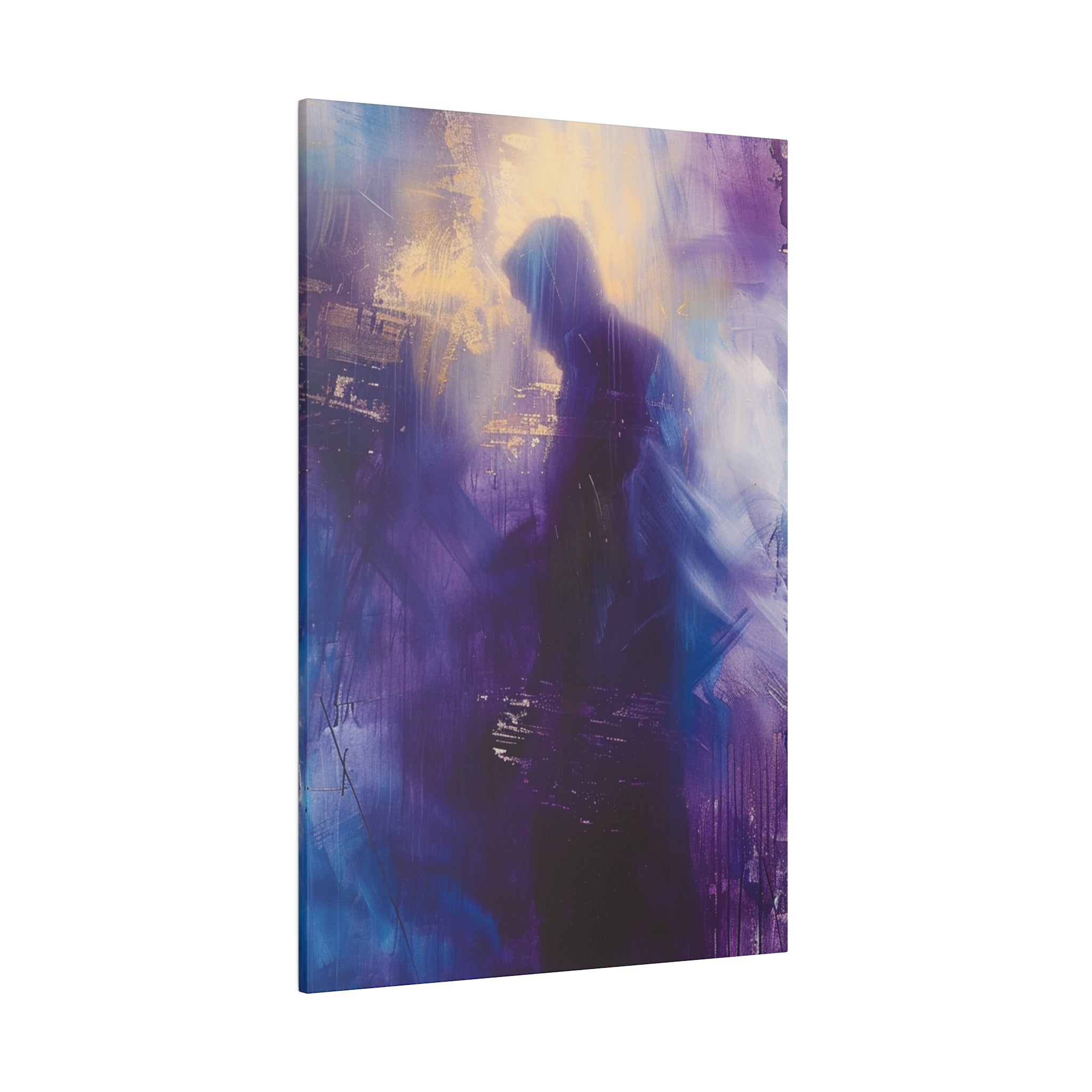 "Whispered Veils" - Abstract Canvas Wall Art