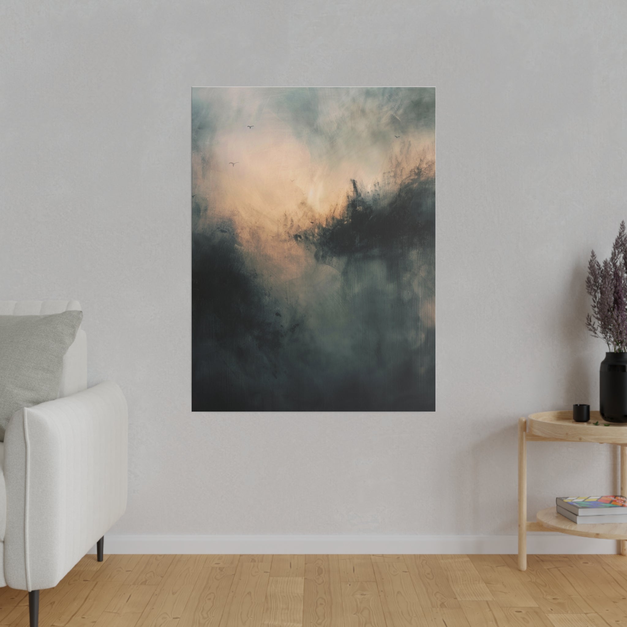 "Whispering Shadows" - Abstract Canvas Wall Art