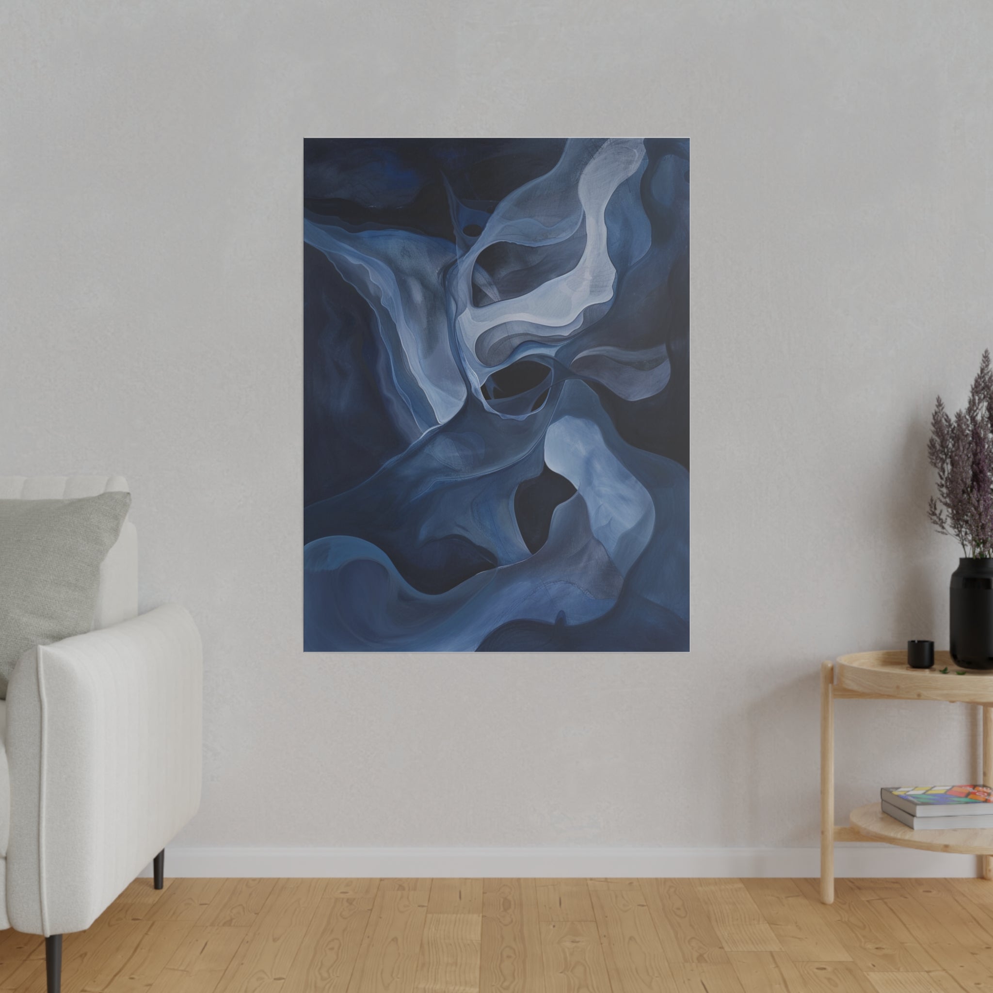 "Velvet Whirlscape" - Abstract Canvas Wall Art