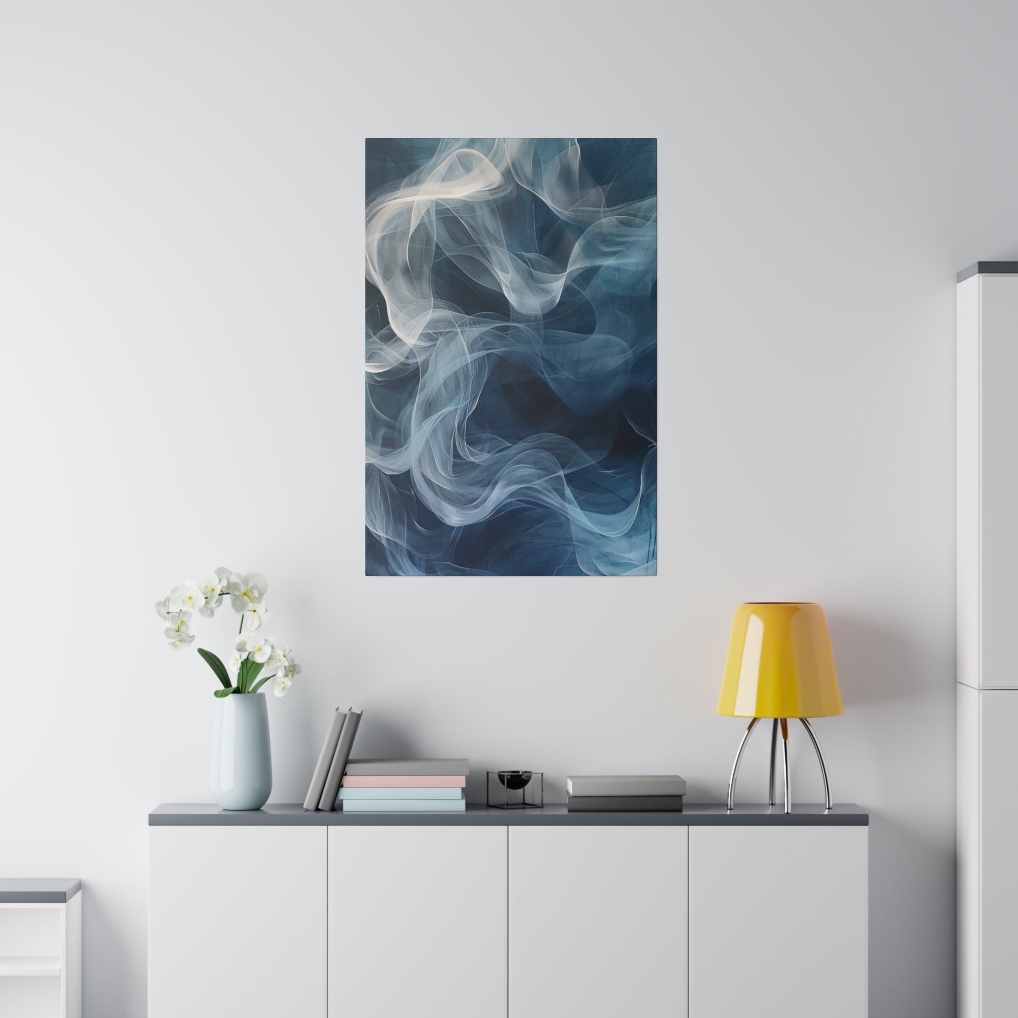 "Whispering Veil" - Abstract Canvas Wall Art