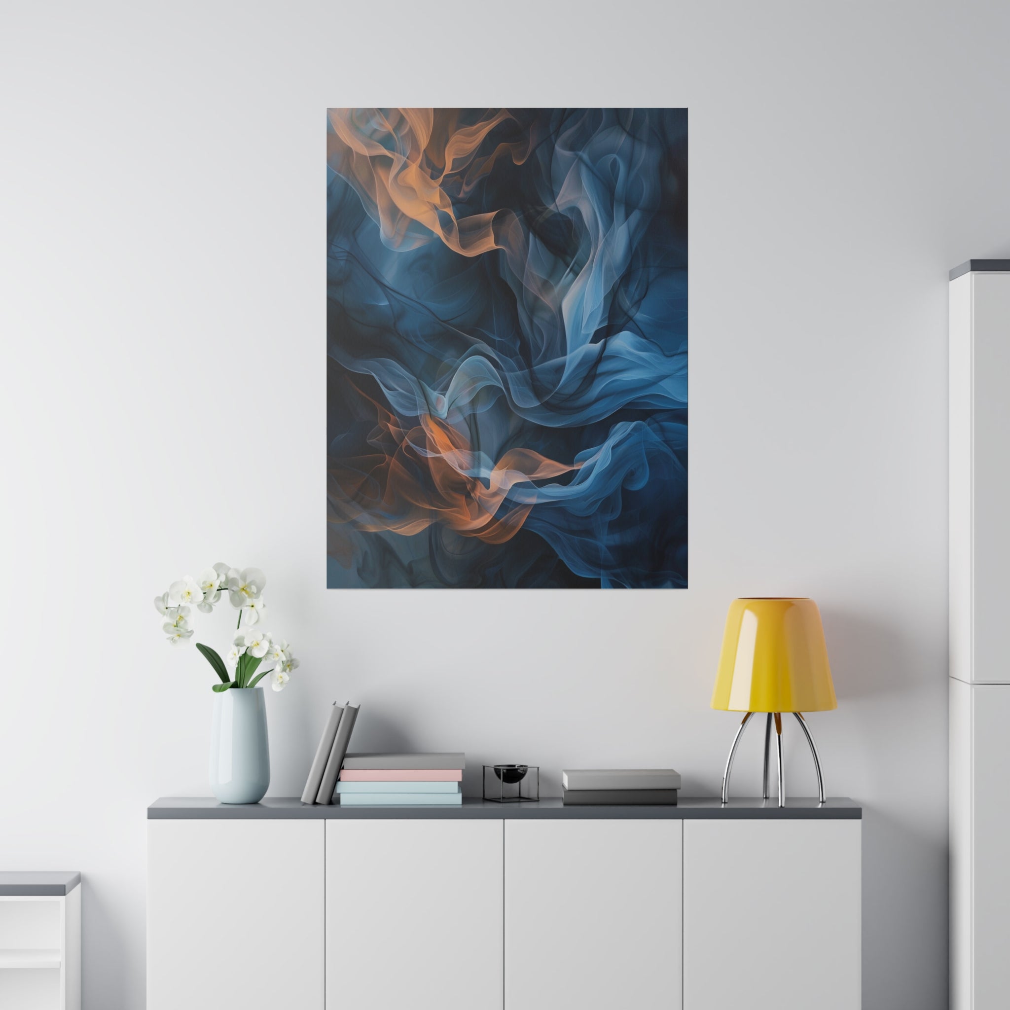 "Fluid Dreamscape" - Abstract Canvas Wall Art