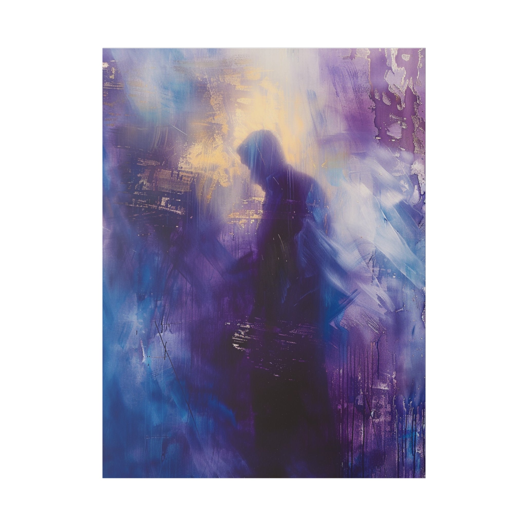 "Whispered Veils" - Abstract Canvas Wall Art