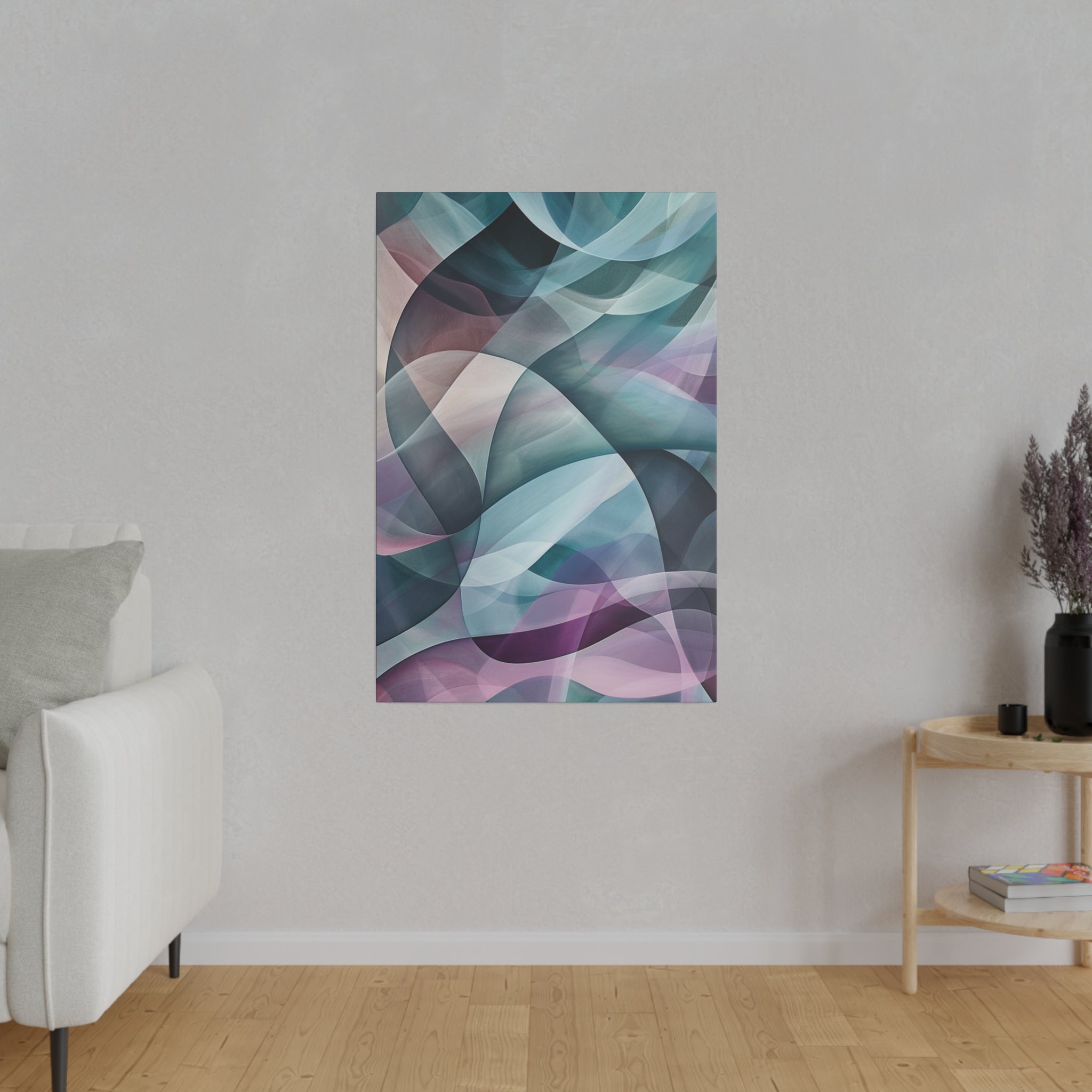 "Curvilinear Dreamscape" - Abstract Canvas Wall Art