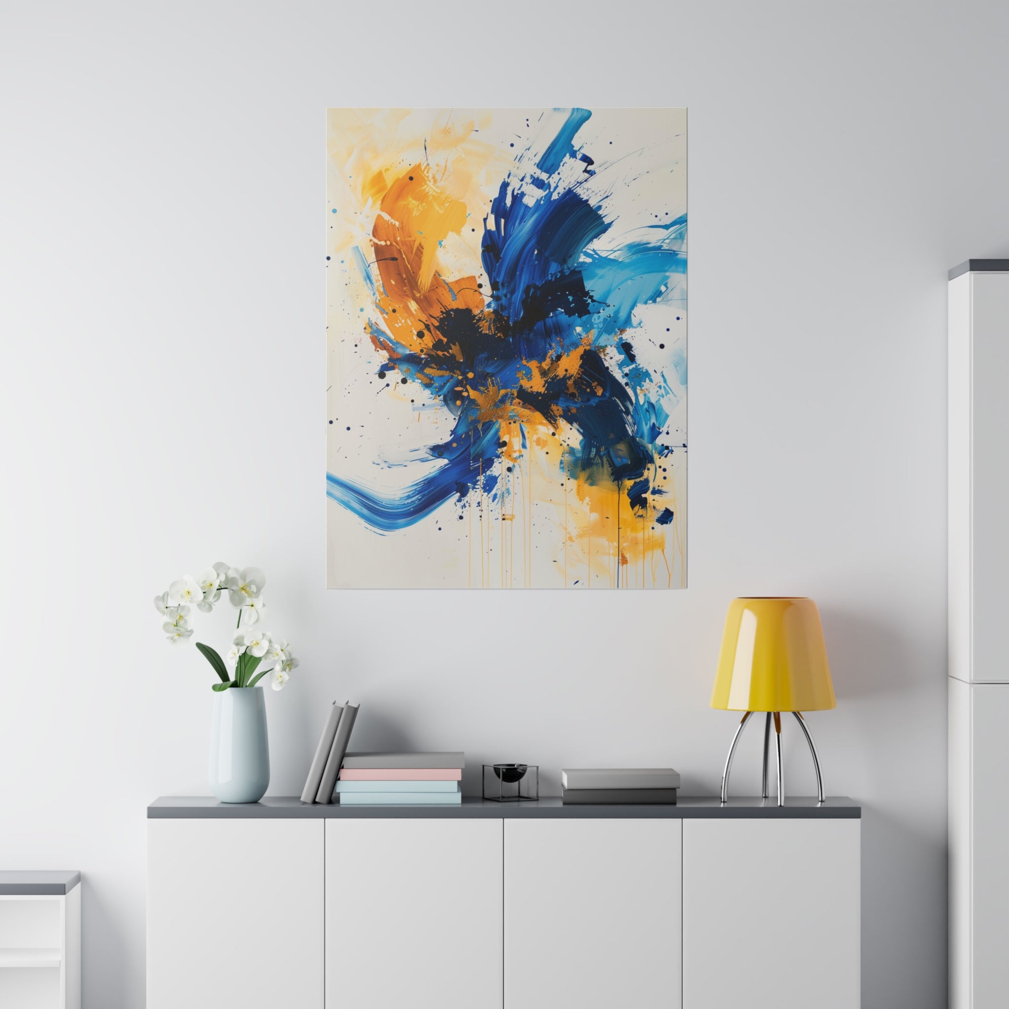 "Vibrant Flux" - Abstract Canvas Wall Art