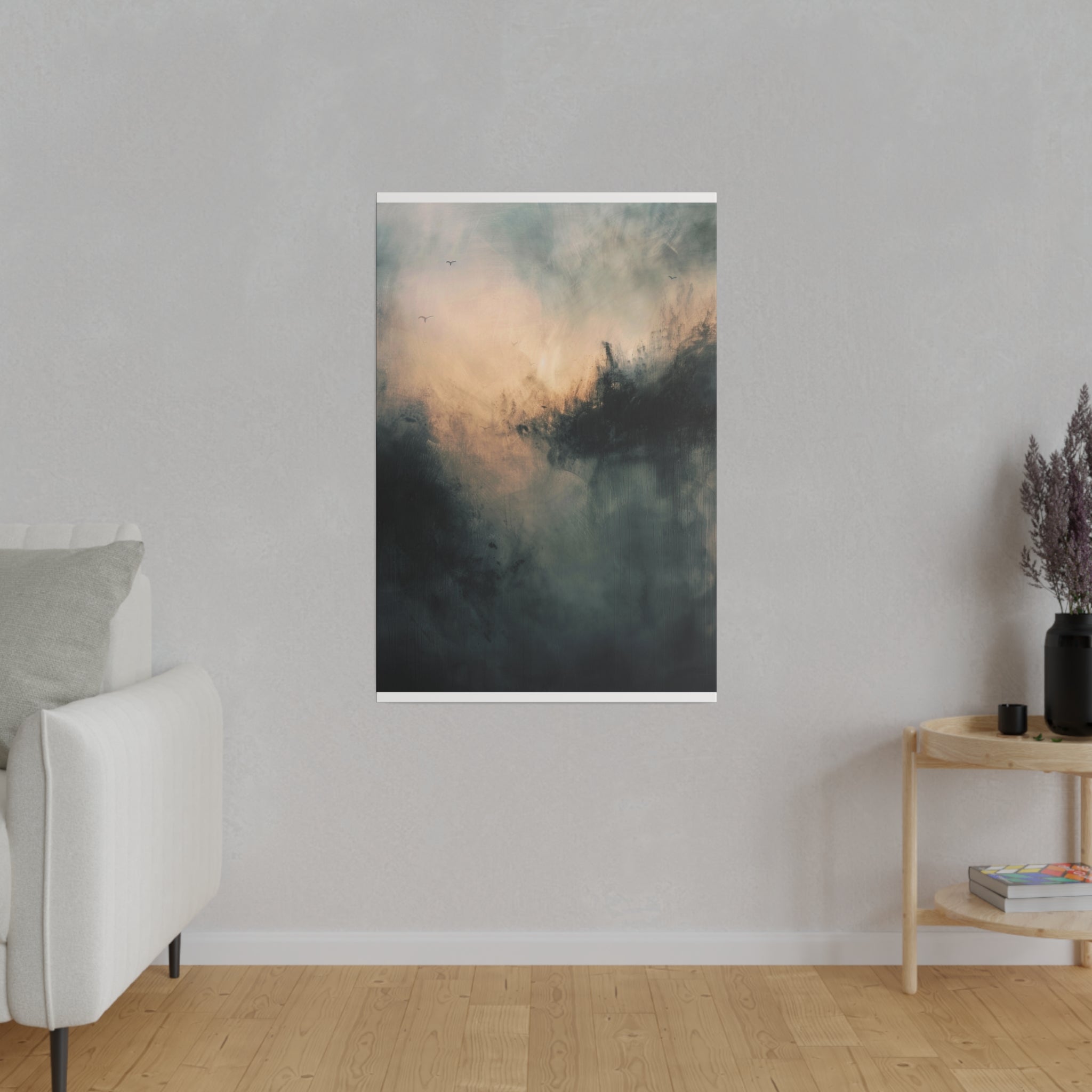 "Whispering Shadows" - Abstract Canvas Wall Art