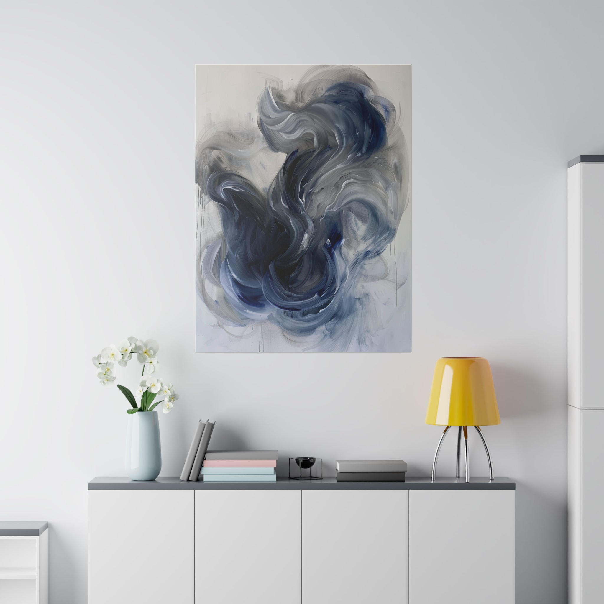 "Whirlwind Reveries" - Abstract Canvas Wall Art