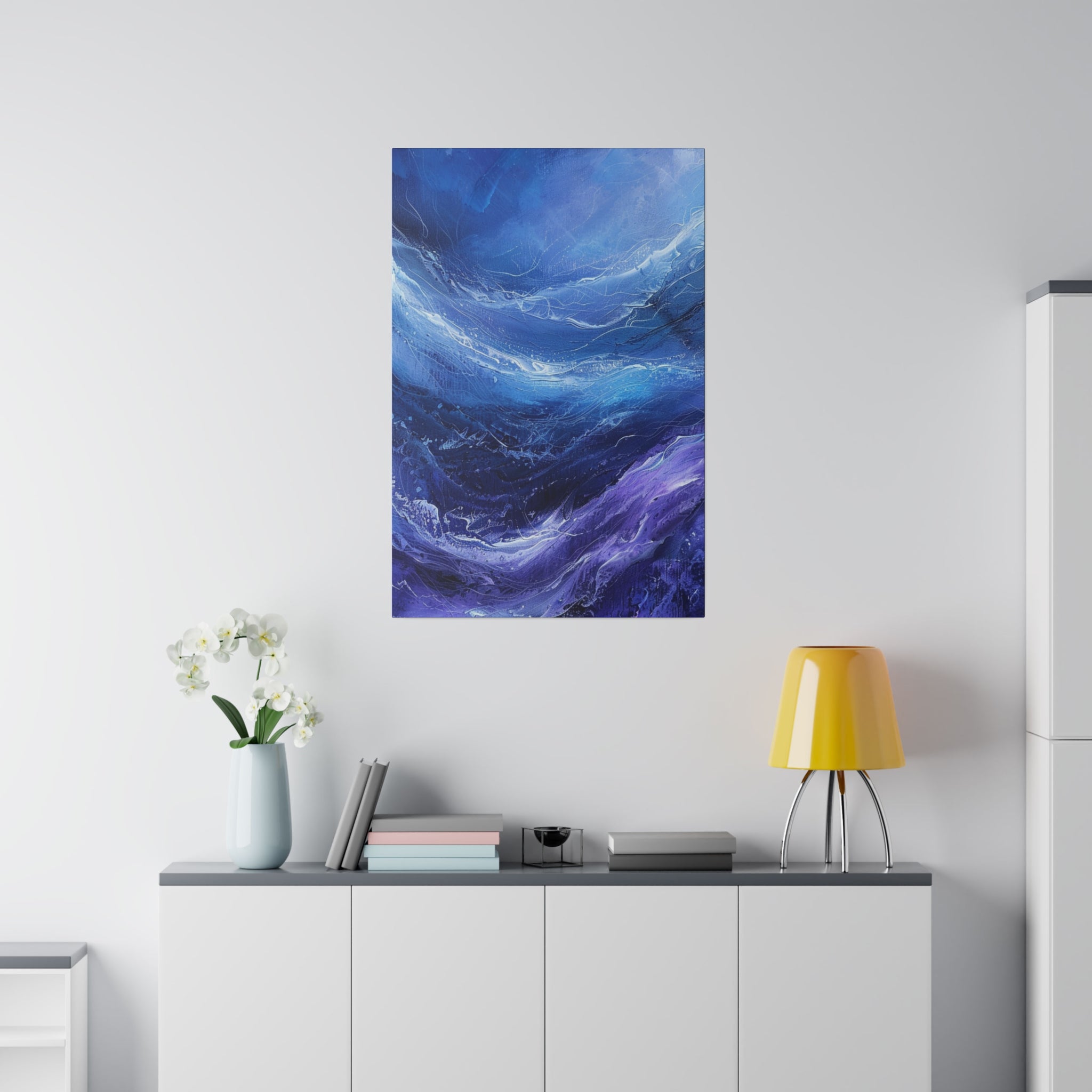 "Celestial Drift" - Abstract Canvas Wall Art