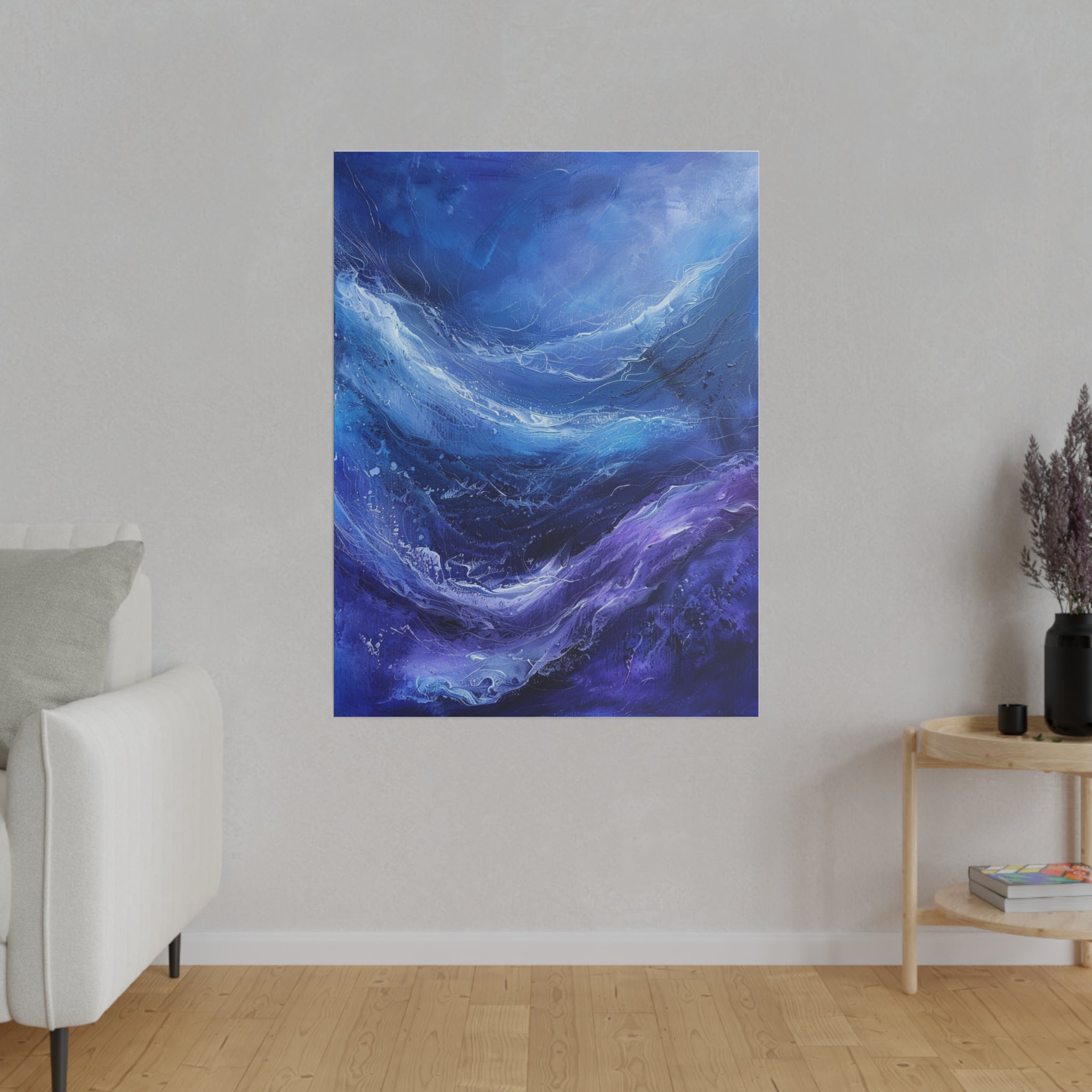 "Celestial Drift" - Abstract Canvas Wall Art