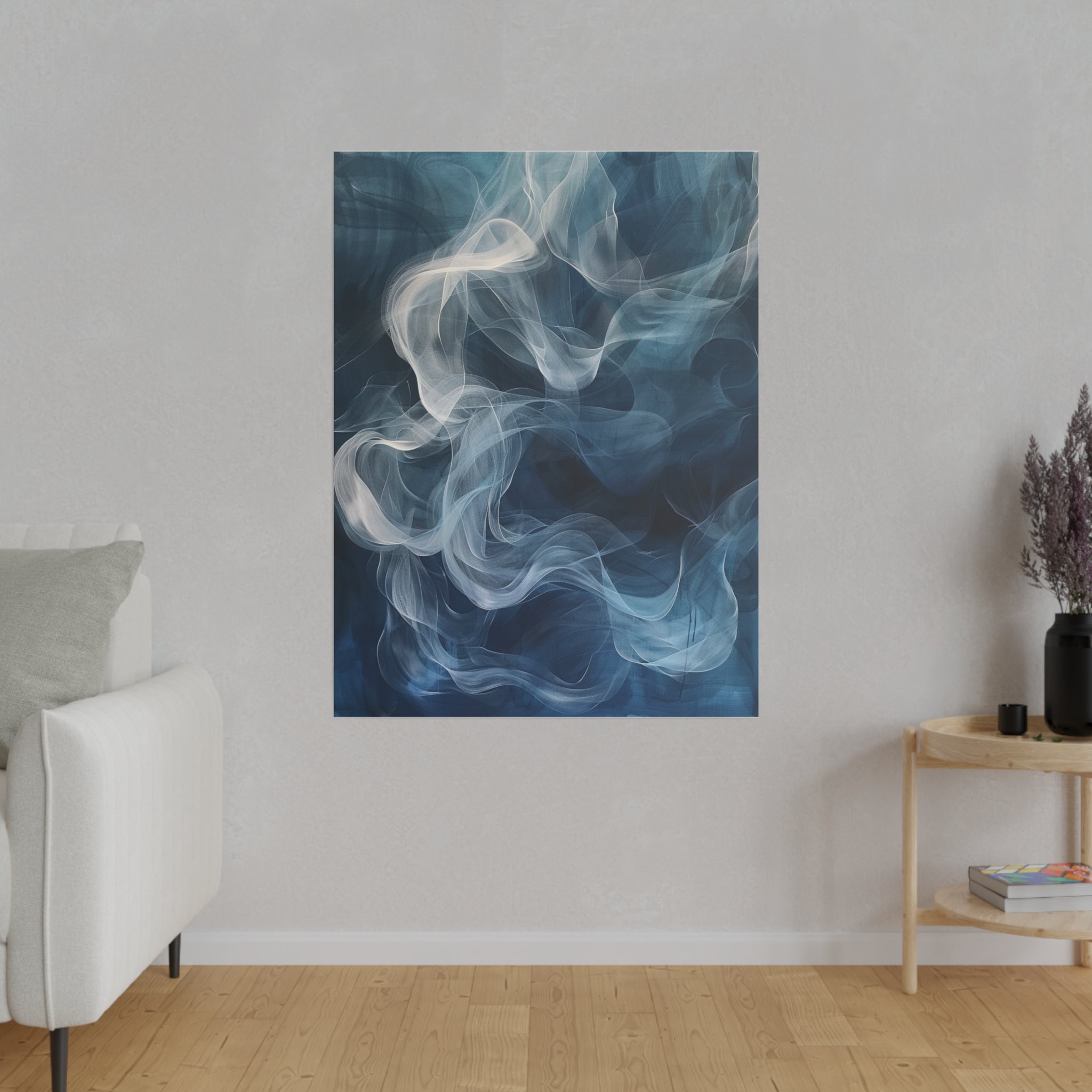 "Whispering Veil" - Abstract Canvas Wall Art