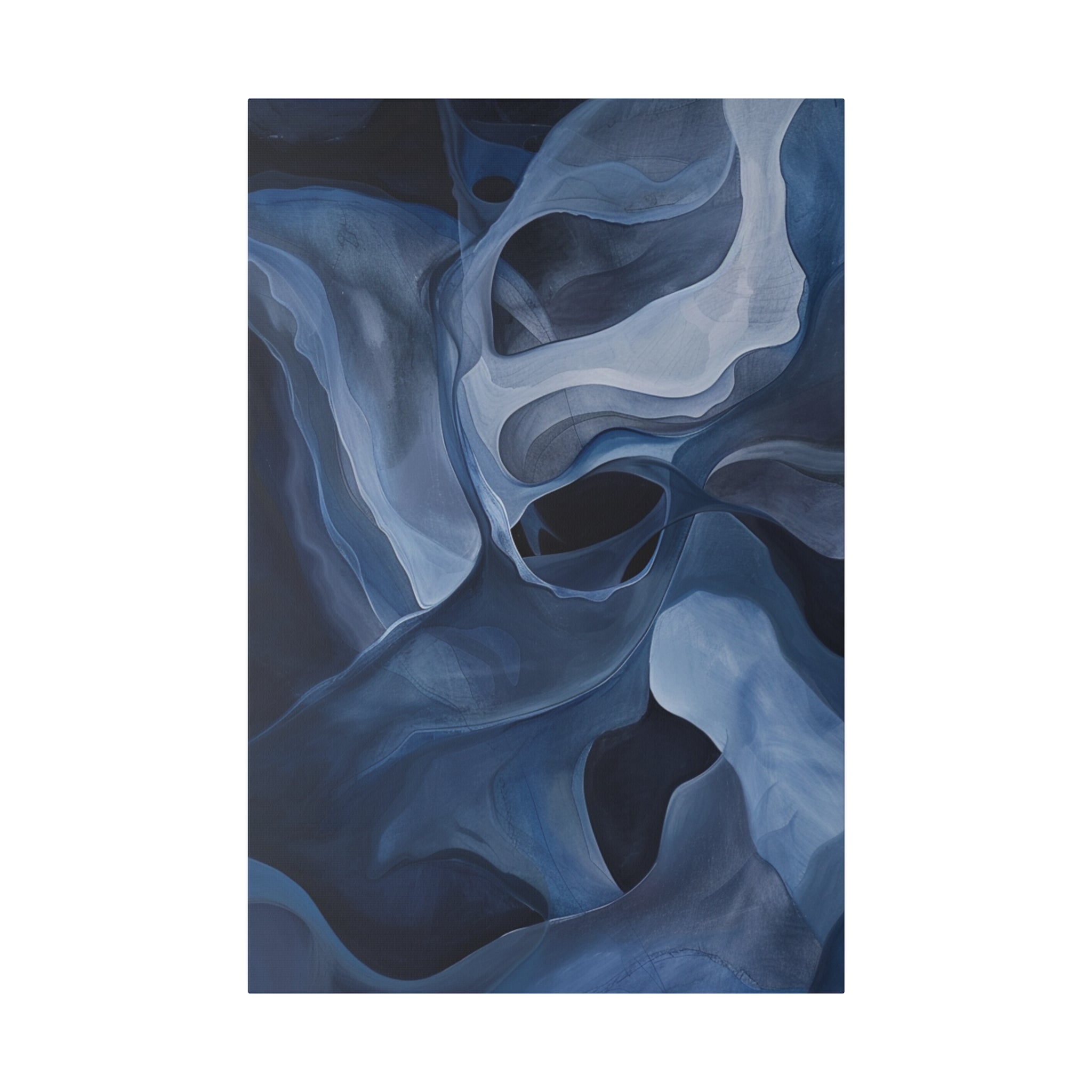 "Velvet Whirlscape" - Abstract Canvas Wall Art