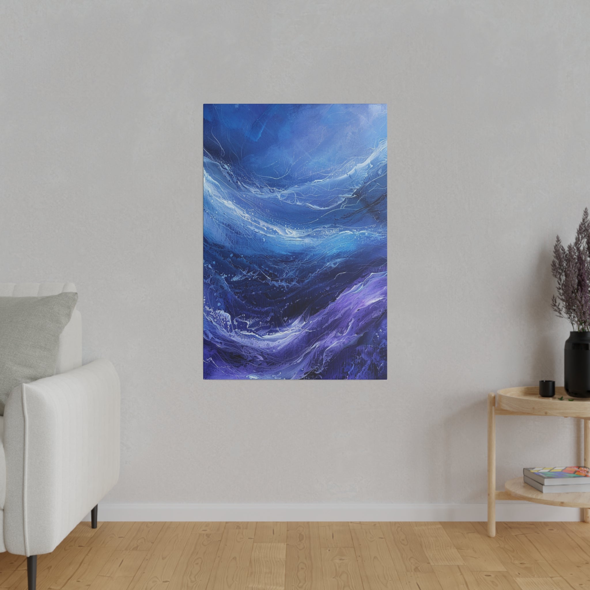 "Celestial Drift" - Abstract Canvas Wall Art