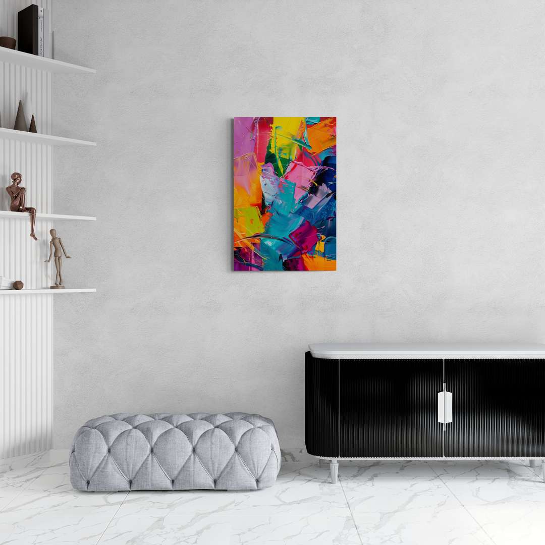 "Vibrant Symphony" - Abstract Canvas Wall Art