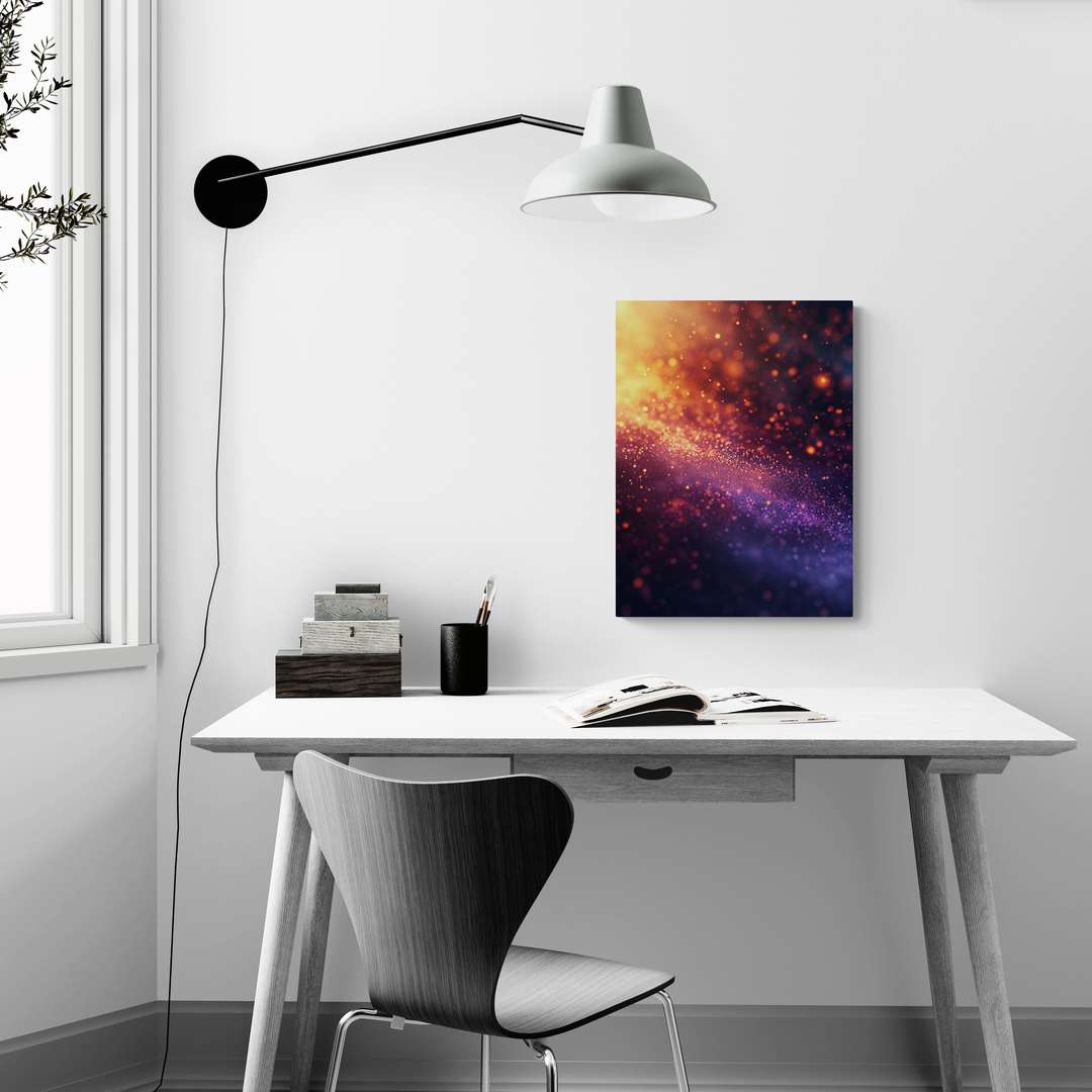 "Cosmic Glitter" - Abstract Canvas Wall Art