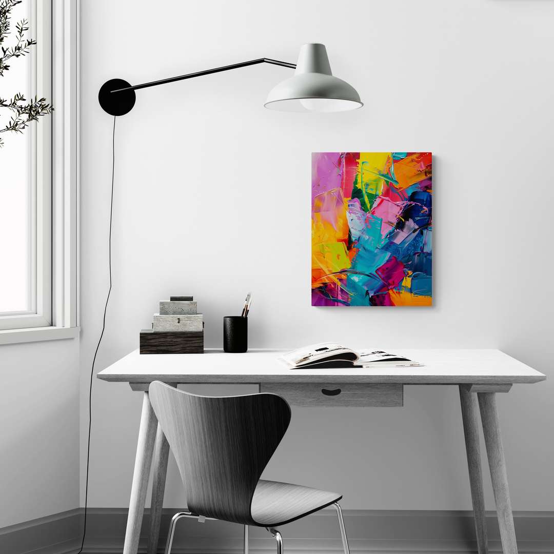 "Vibrant Symphony" - Abstract Canvas Wall Art