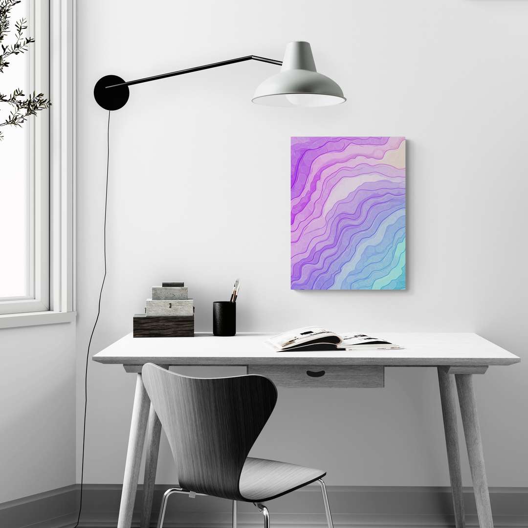 "Tranquil Harmony" - Abstract Canvas Wall Art