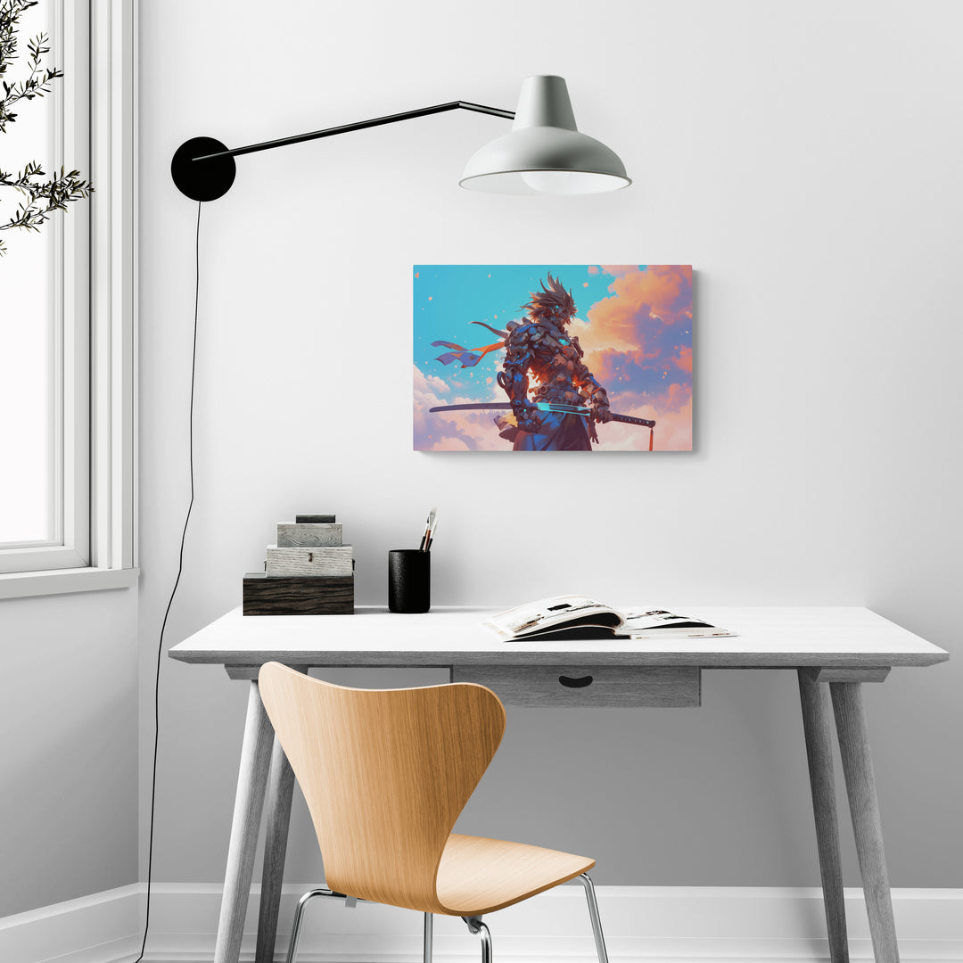 "Celestial Guardian" - Anime Canvas Wall Art