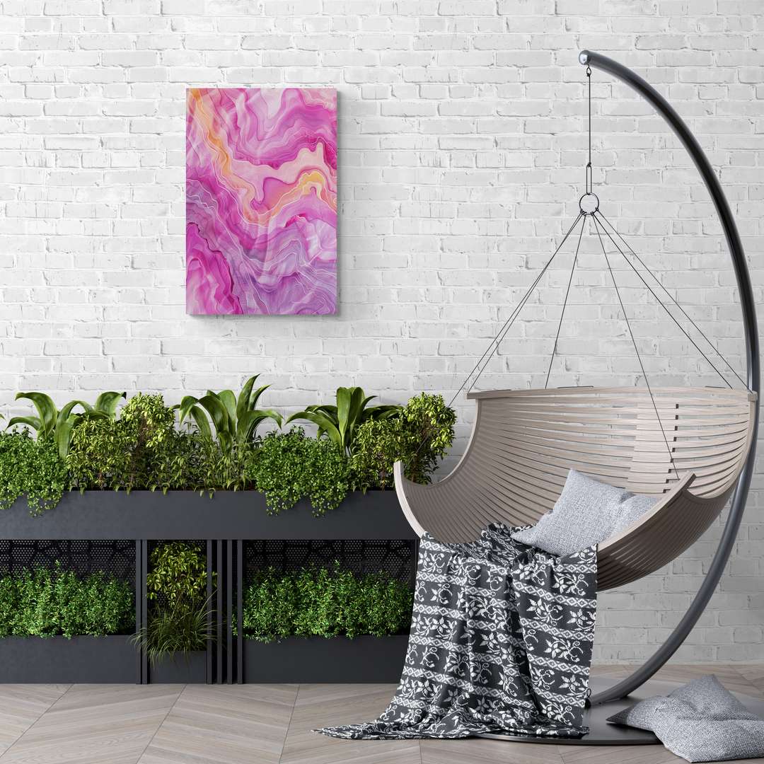 "Ethereal Geode" - Abstract Canvas Wall Art