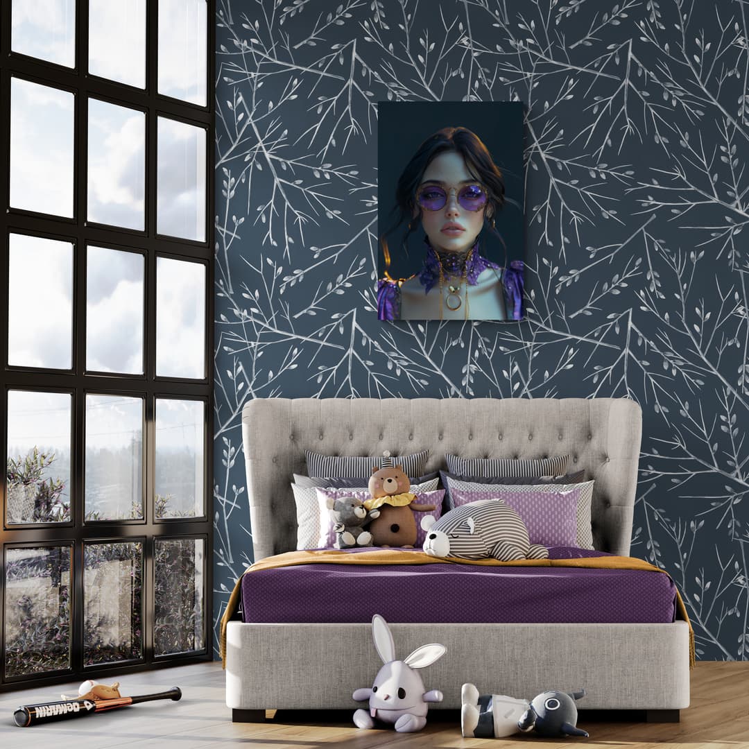 "Twilight Enchantress" - Portrait Canvas Wall Art