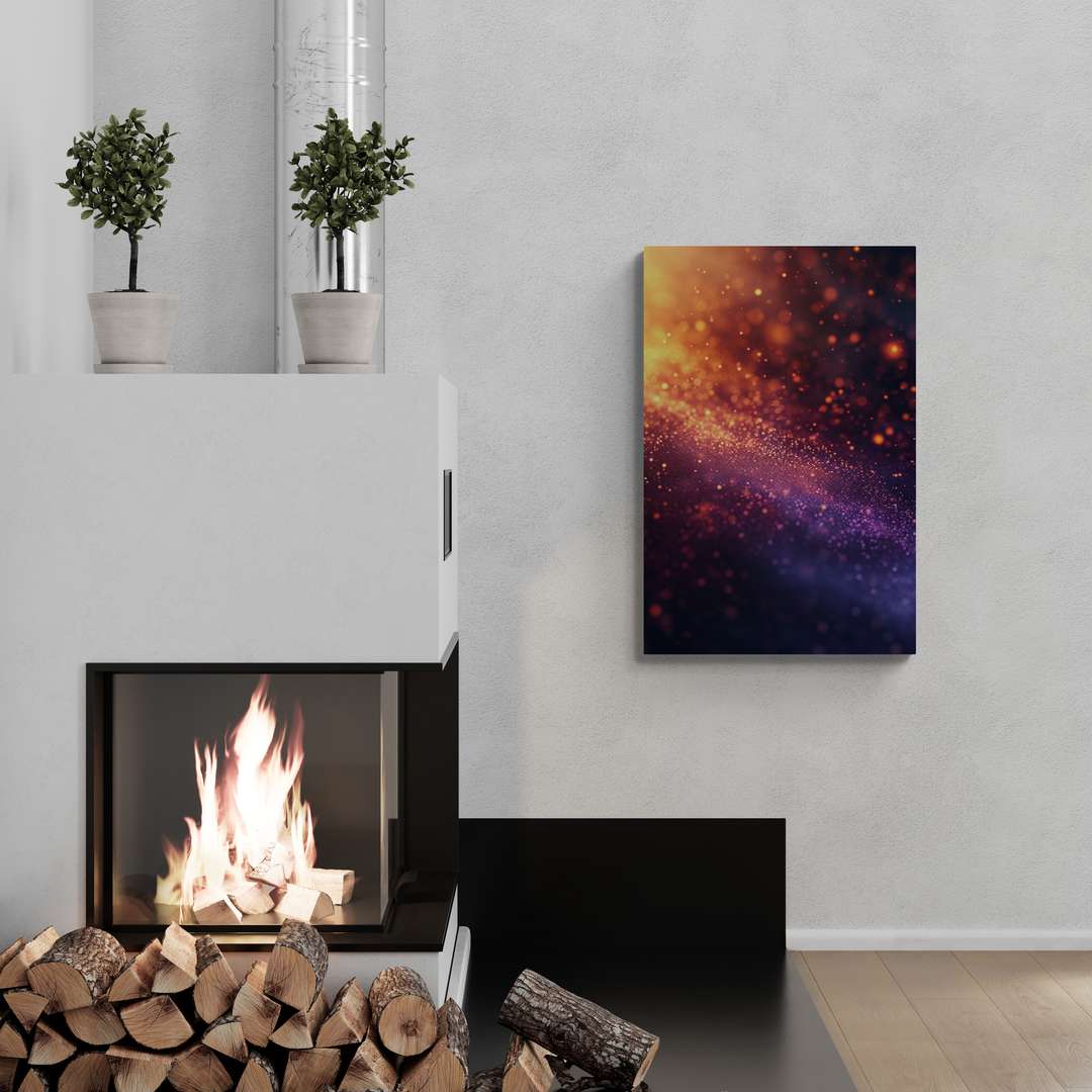 "Cosmic Glitter" - Abstract Canvas Wall Art