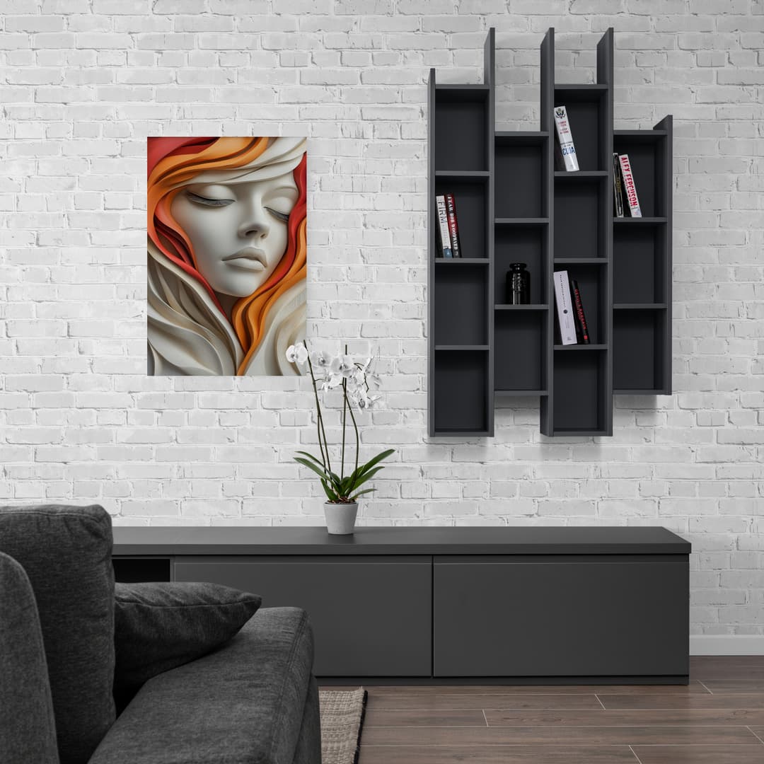 "Echoes of Silence" - Portrait Canvas Wall Art