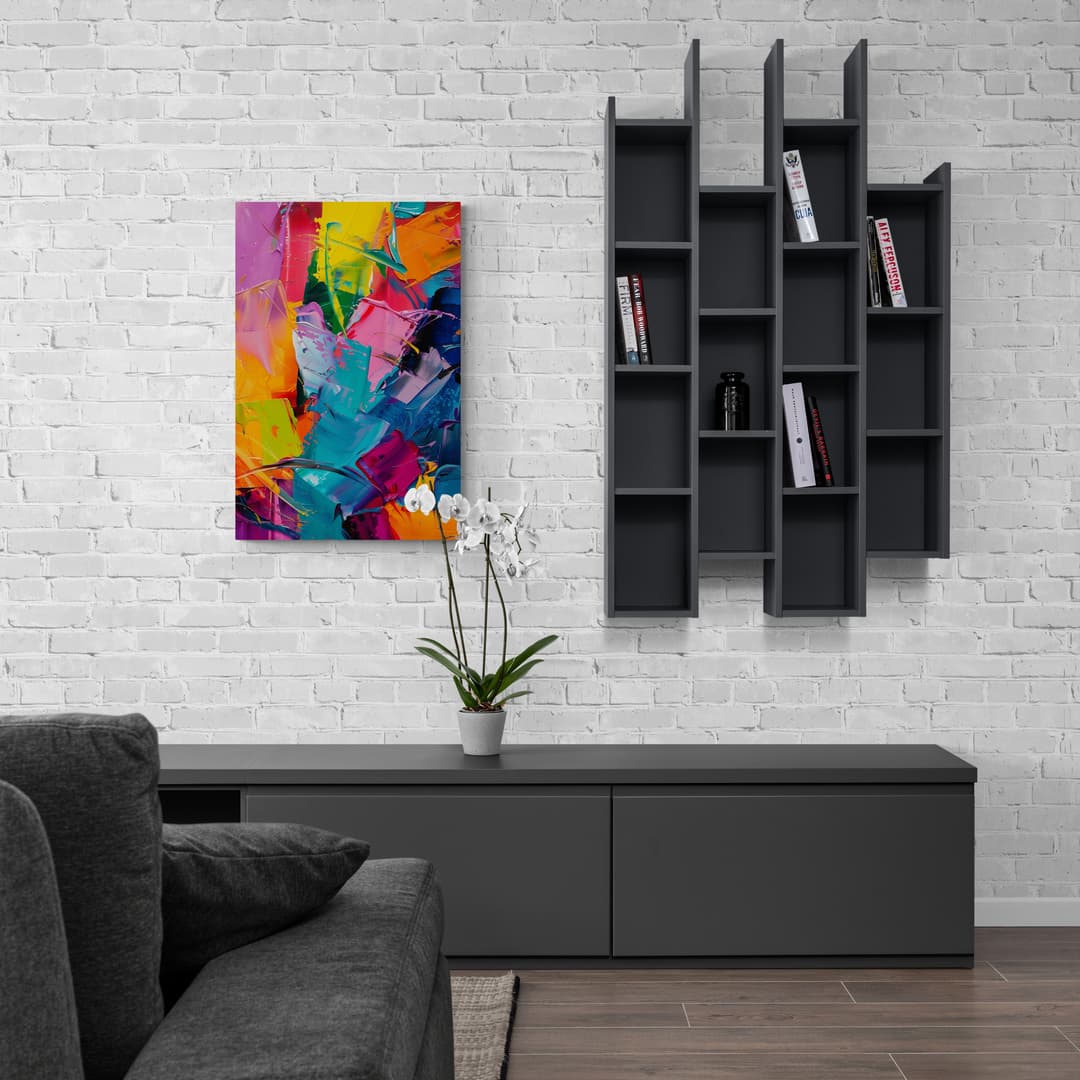 "Vibrant Symphony" - Abstract Canvas Wall Art