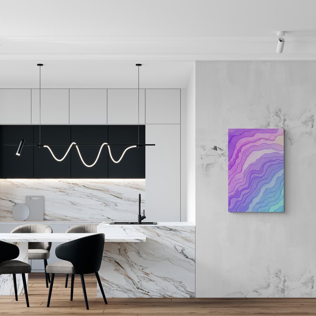 "Tranquil Harmony" - Abstract Canvas Wall Art