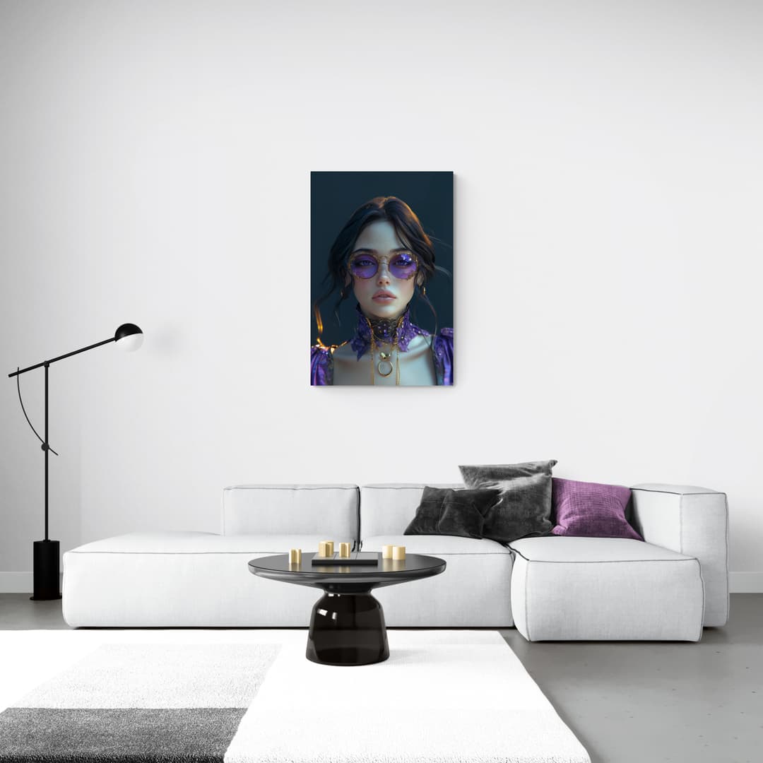 "Twilight Enchantress" - Portrait Canvas Wall Art