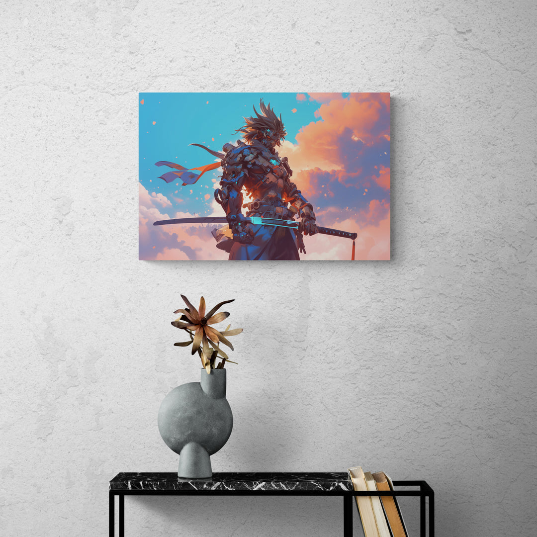 "Celestial Guardian" - Anime Canvas Wall Art