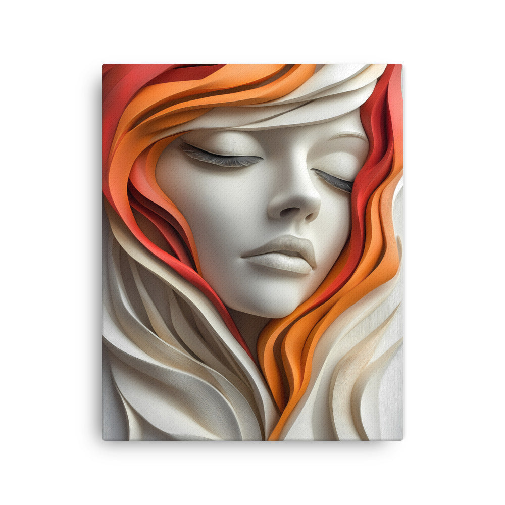 "Echoes of Silence" - Portrait Canvas Wall Art